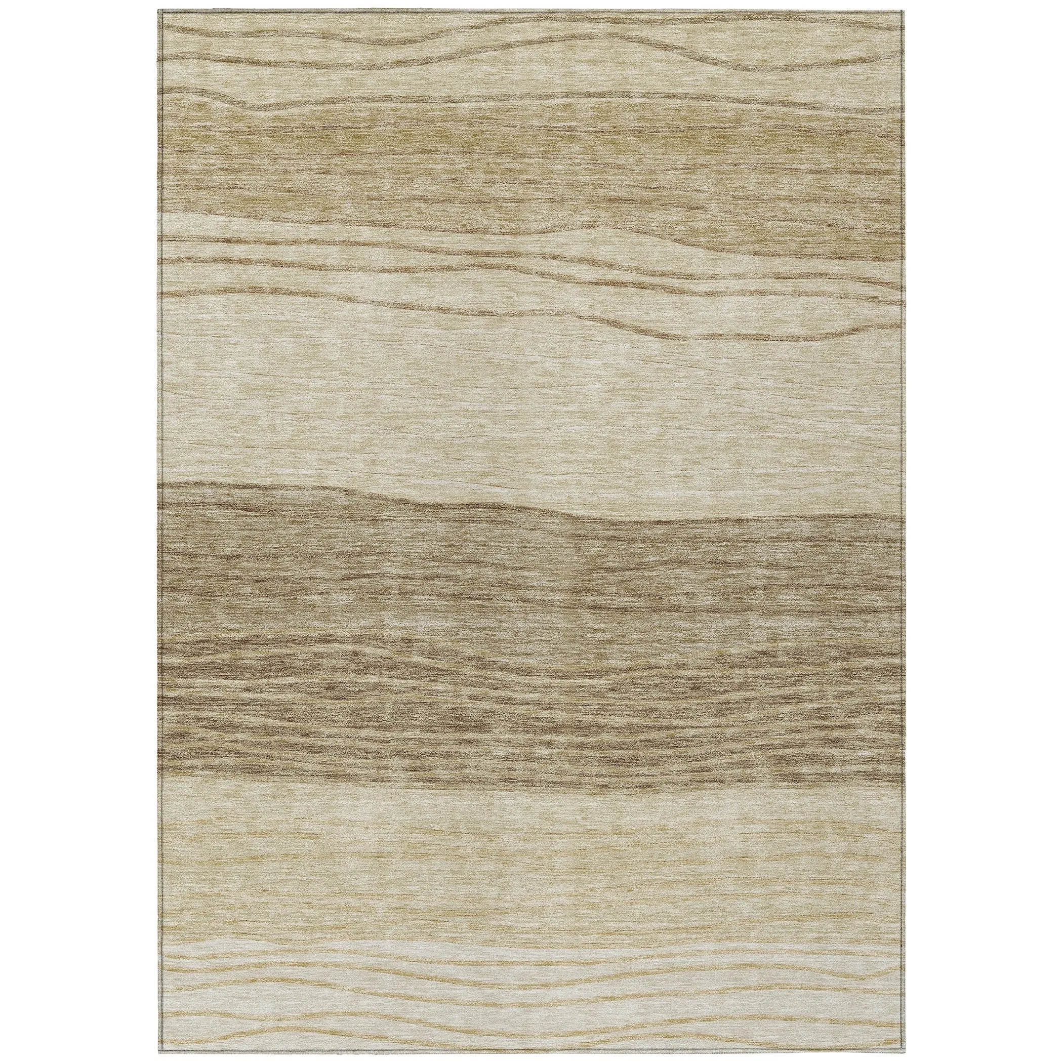 Machine Washable Indoor/ Outdoor Chantille Modern Stripes Rug