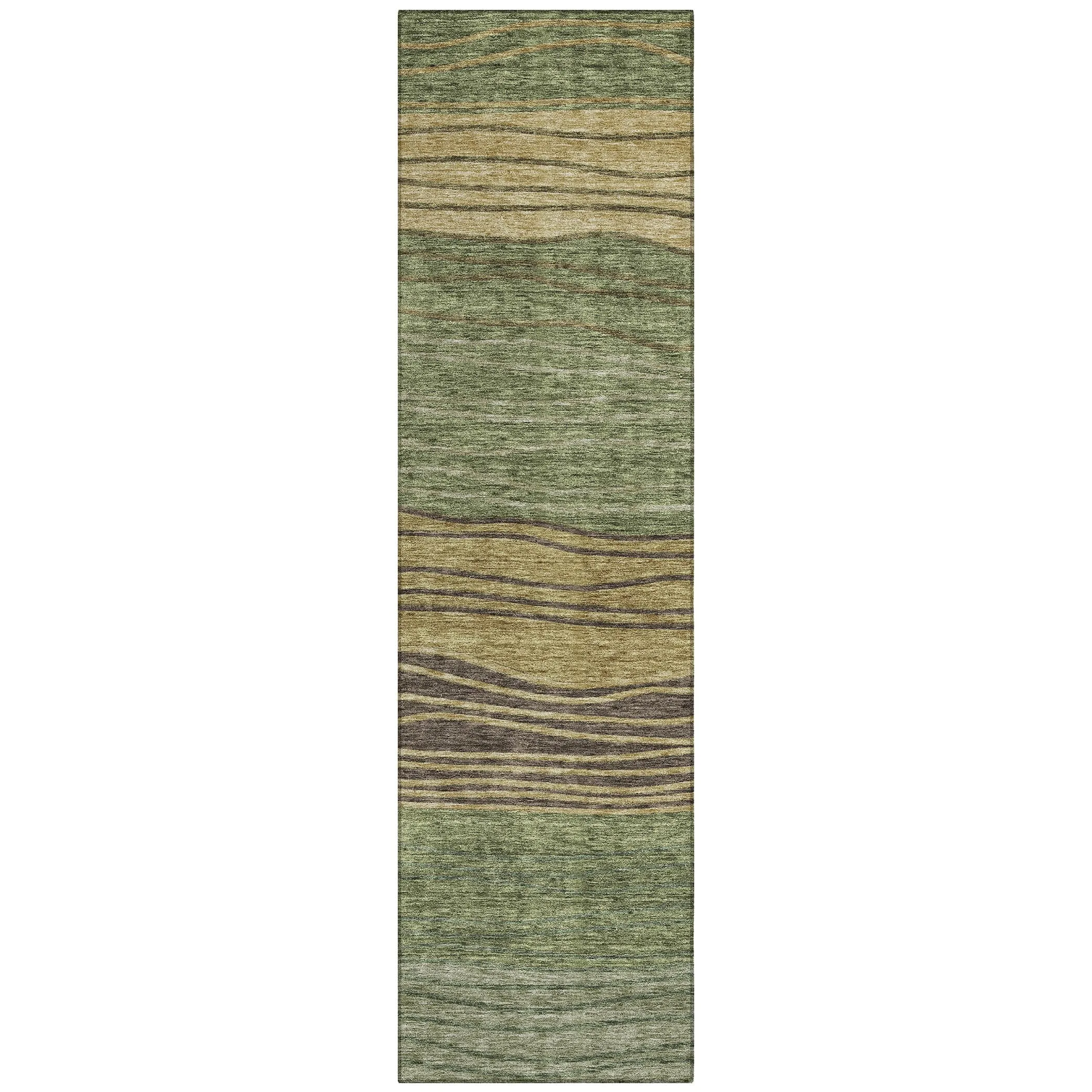 Machine Washable Indoor/ Outdoor Chantille Modern Stripes Rug