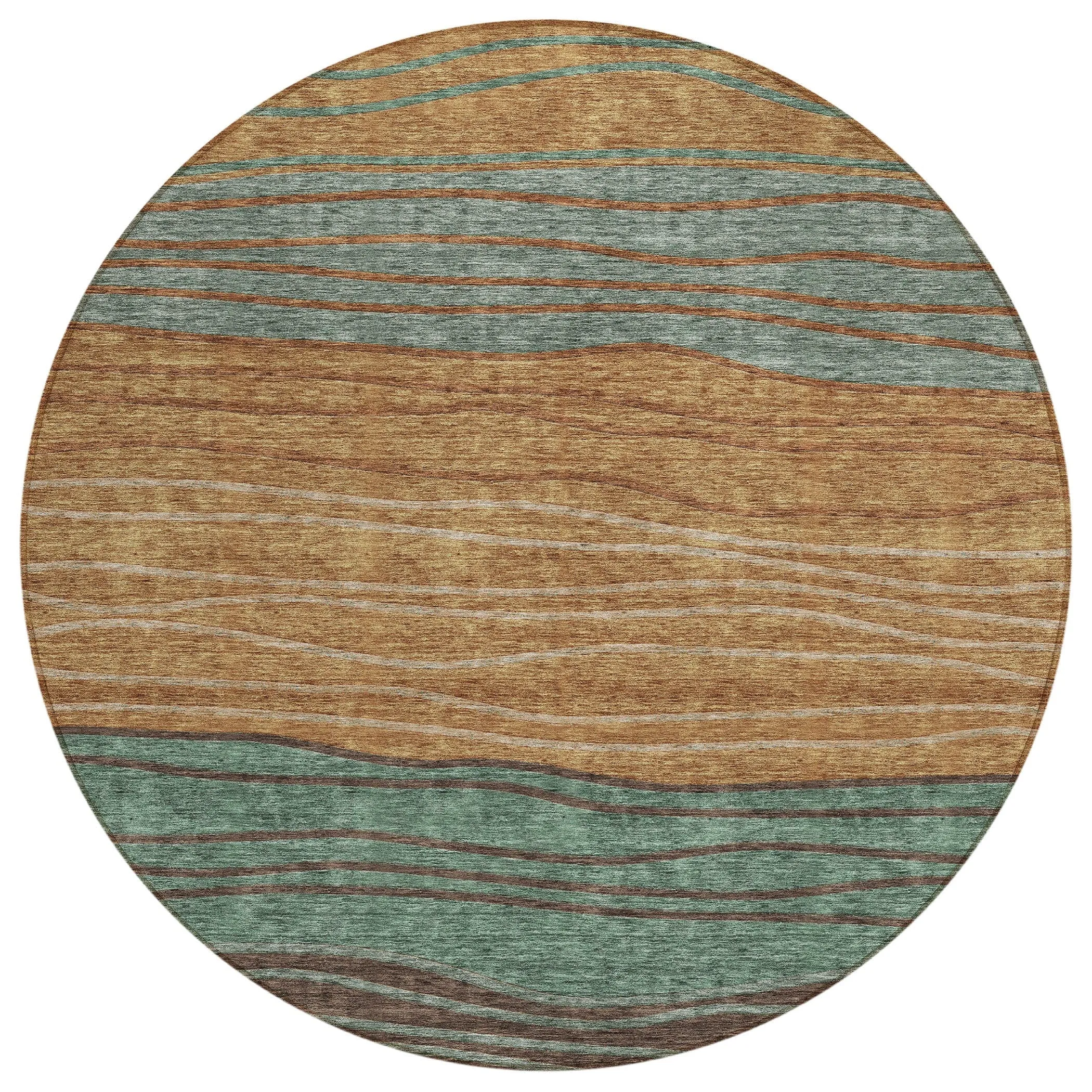 Machine Washable Indoor/ Outdoor Chantille Modern Stripes Rug