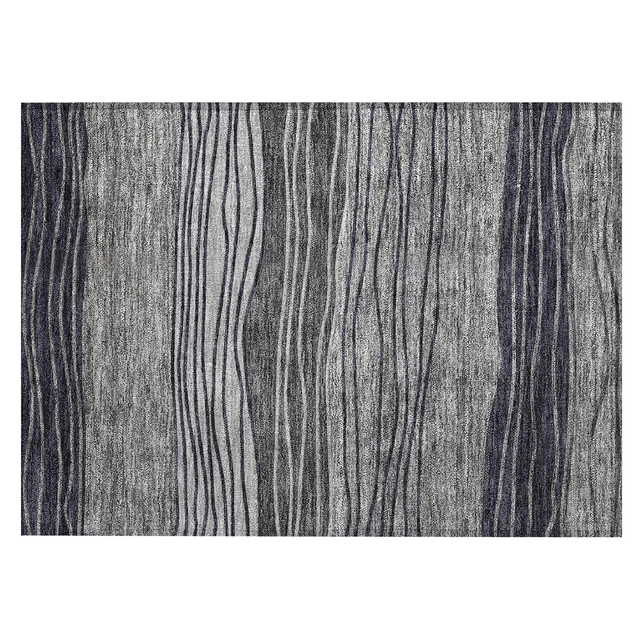 Machine Washable Indoor/ Outdoor Chantille Modern Stripes Rug