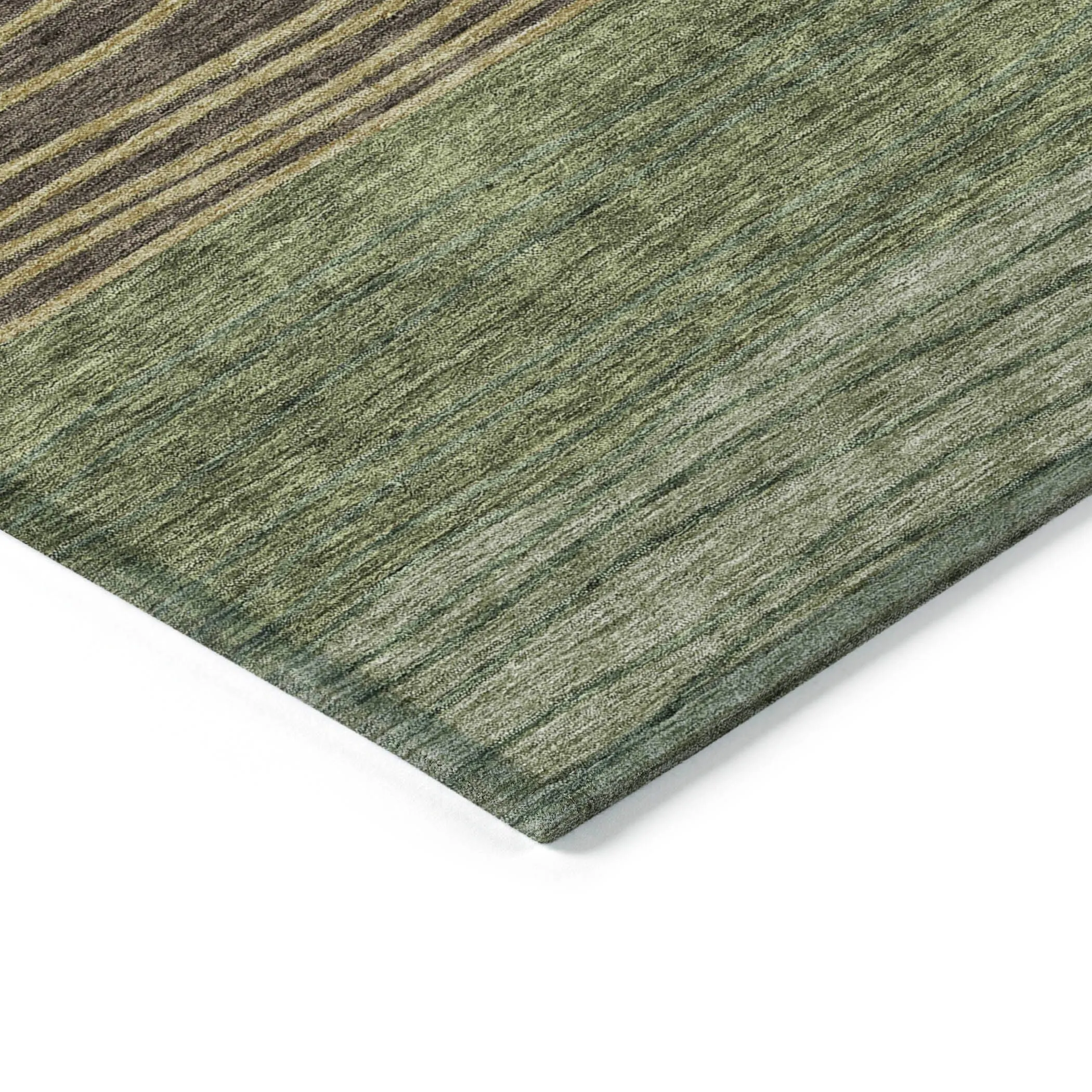 Machine Washable Indoor/ Outdoor Chantille Modern Stripes Rug