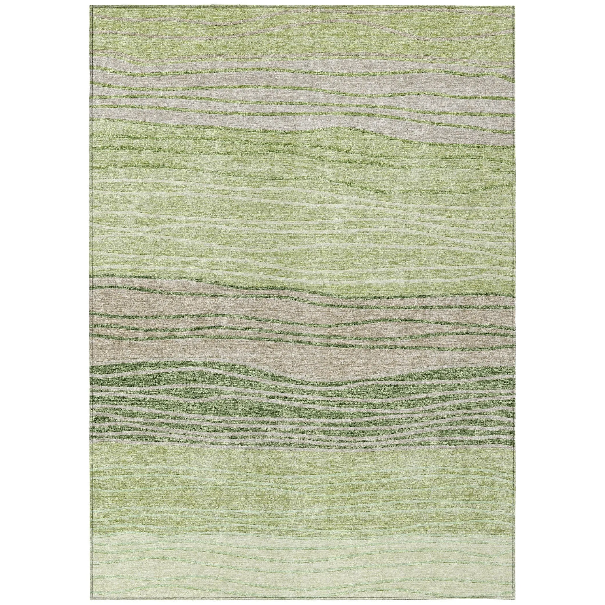 Machine Washable Indoor/ Outdoor Chantille Modern Stripes Rug