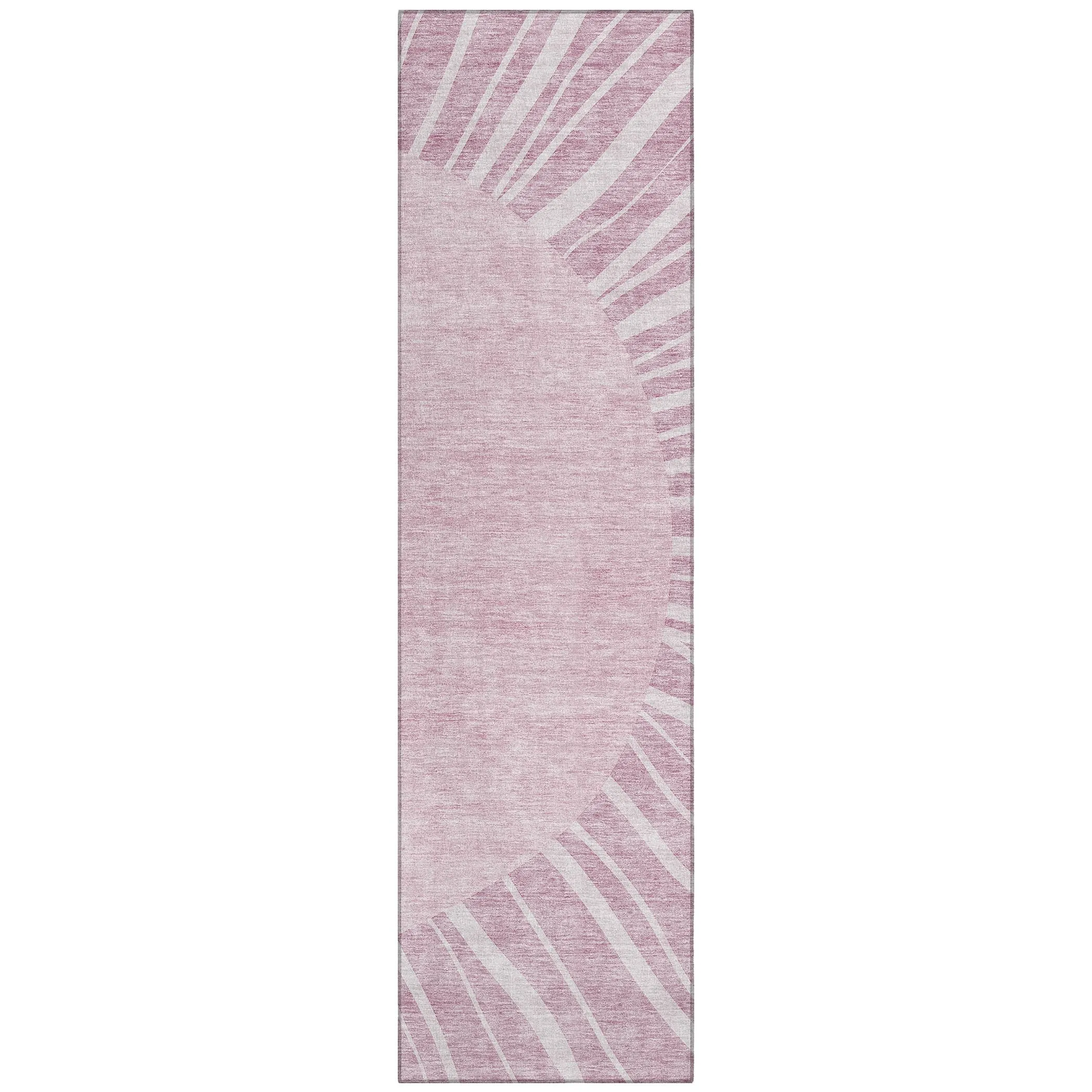 Machine Washable Indoor/ Outdoor Chantille Modern Sunburst Rug