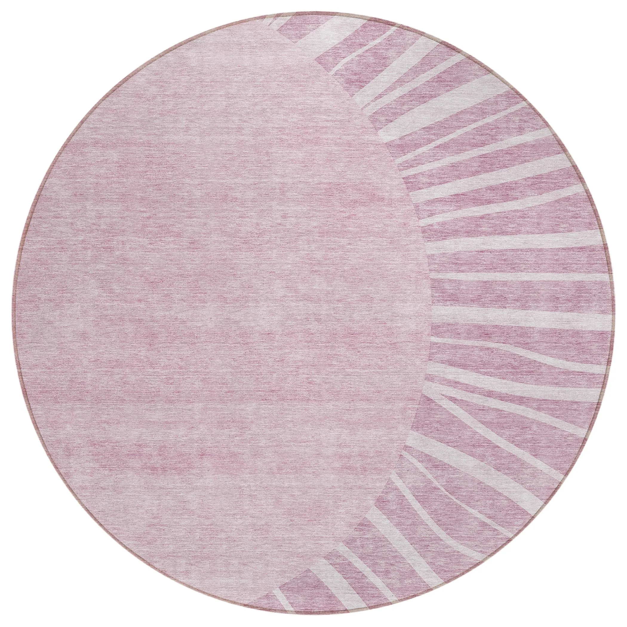 Machine Washable Indoor/ Outdoor Chantille Modern Sunburst Rug