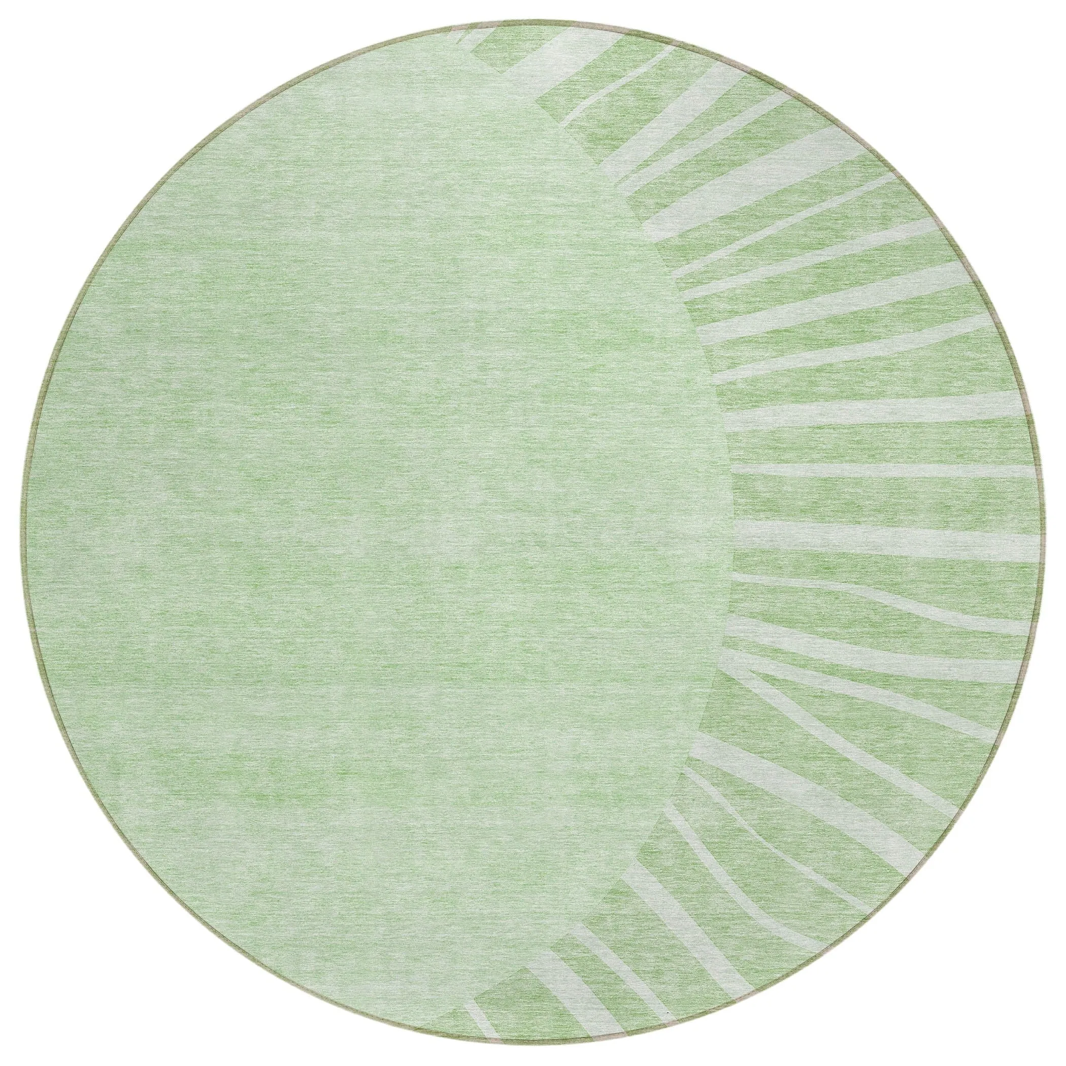 Machine Washable Indoor/ Outdoor Chantille Modern Sunburst Rug