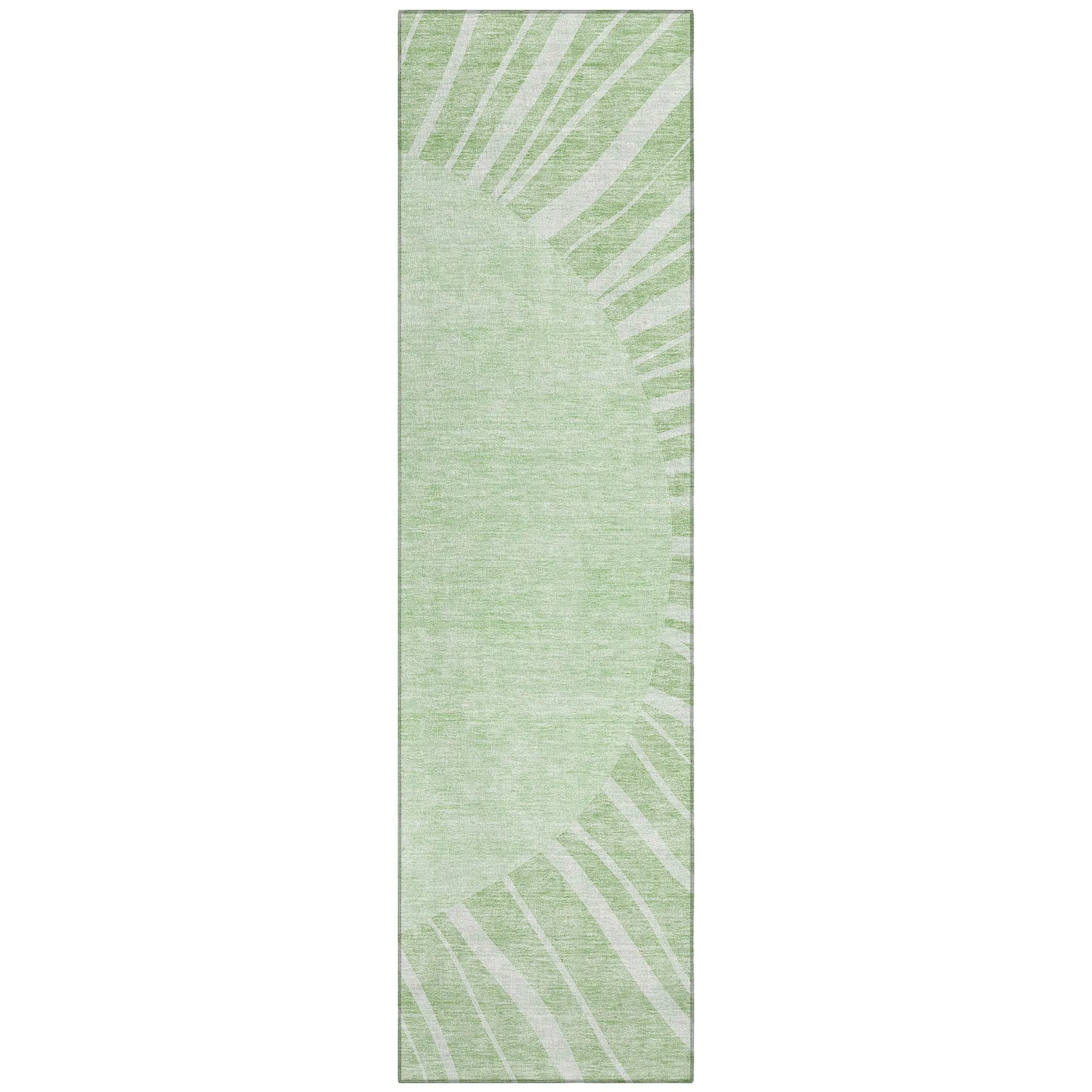 Machine Washable Indoor/ Outdoor Chantille Modern Sunburst Rug