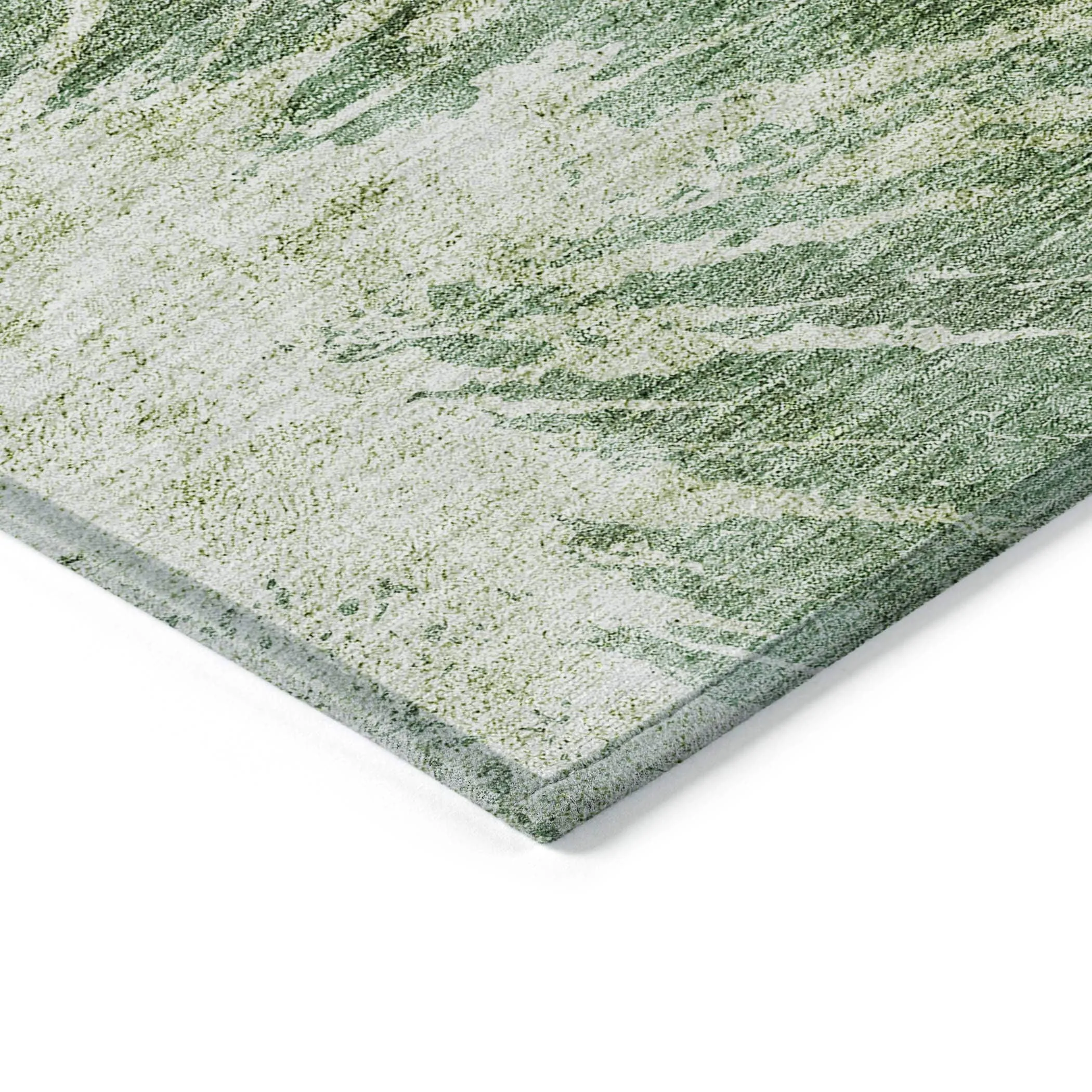 Machine Washable Indoor/ Outdoor Chantille Modern Tree Grain Rug