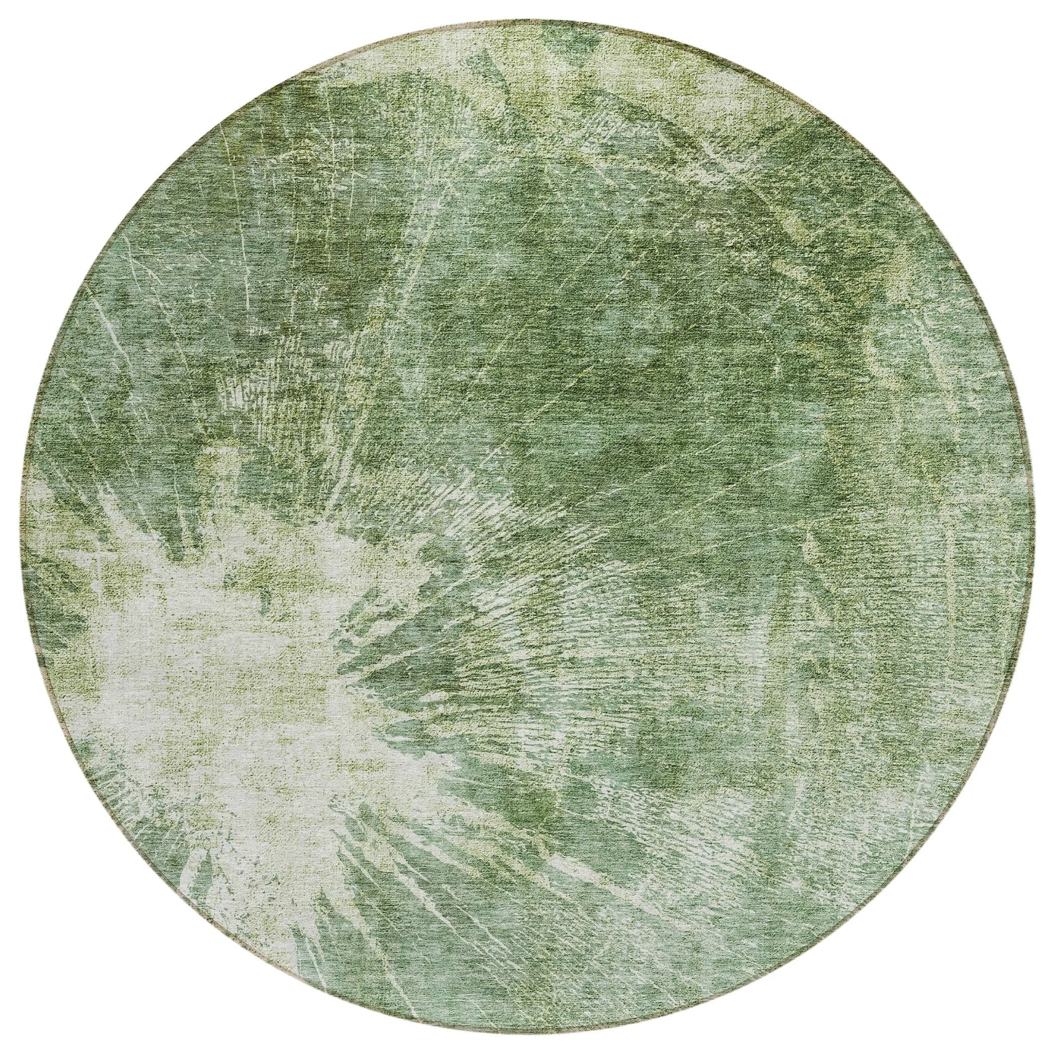 Machine Washable Indoor/ Outdoor Chantille Modern Tree Grain Rug