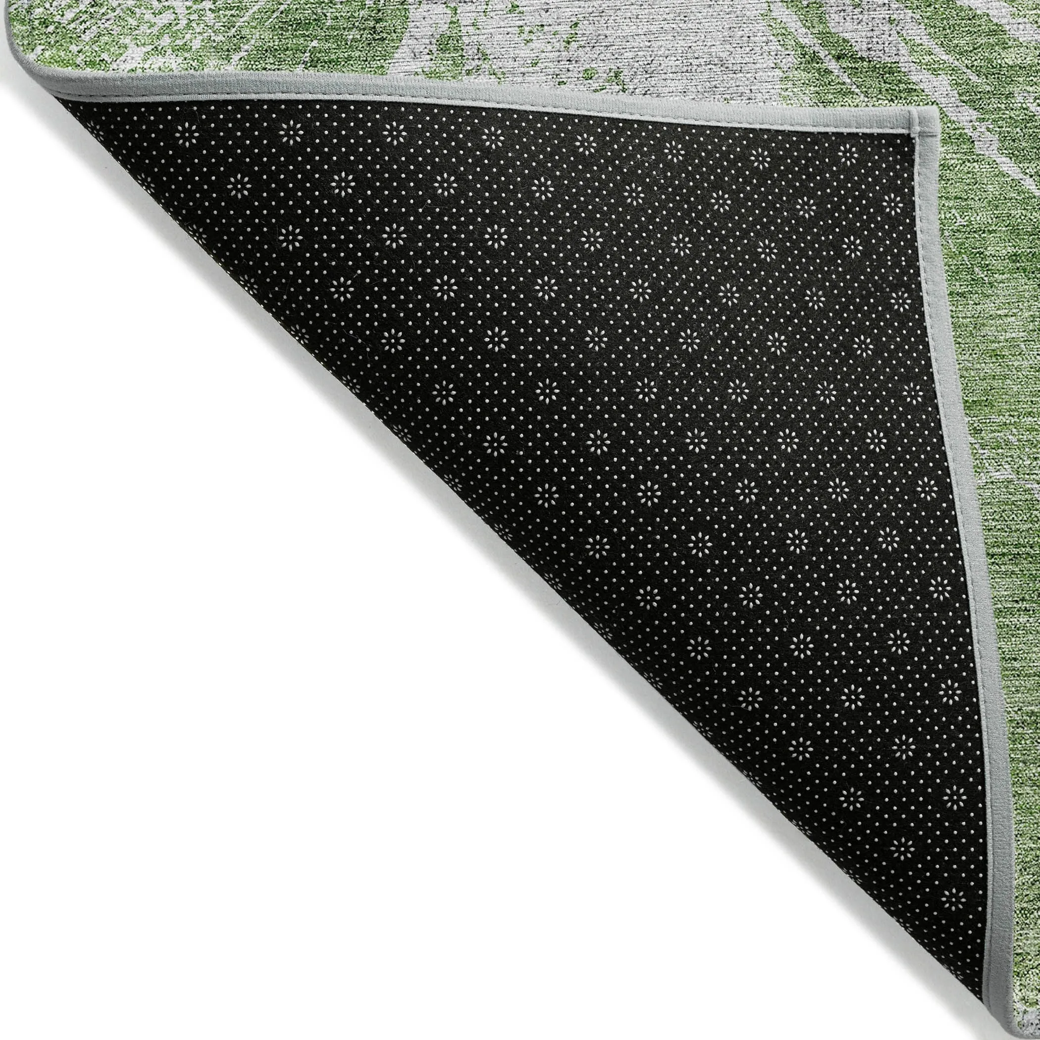 Machine Washable Indoor/ Outdoor Chantille Modern Tree Grain Rug