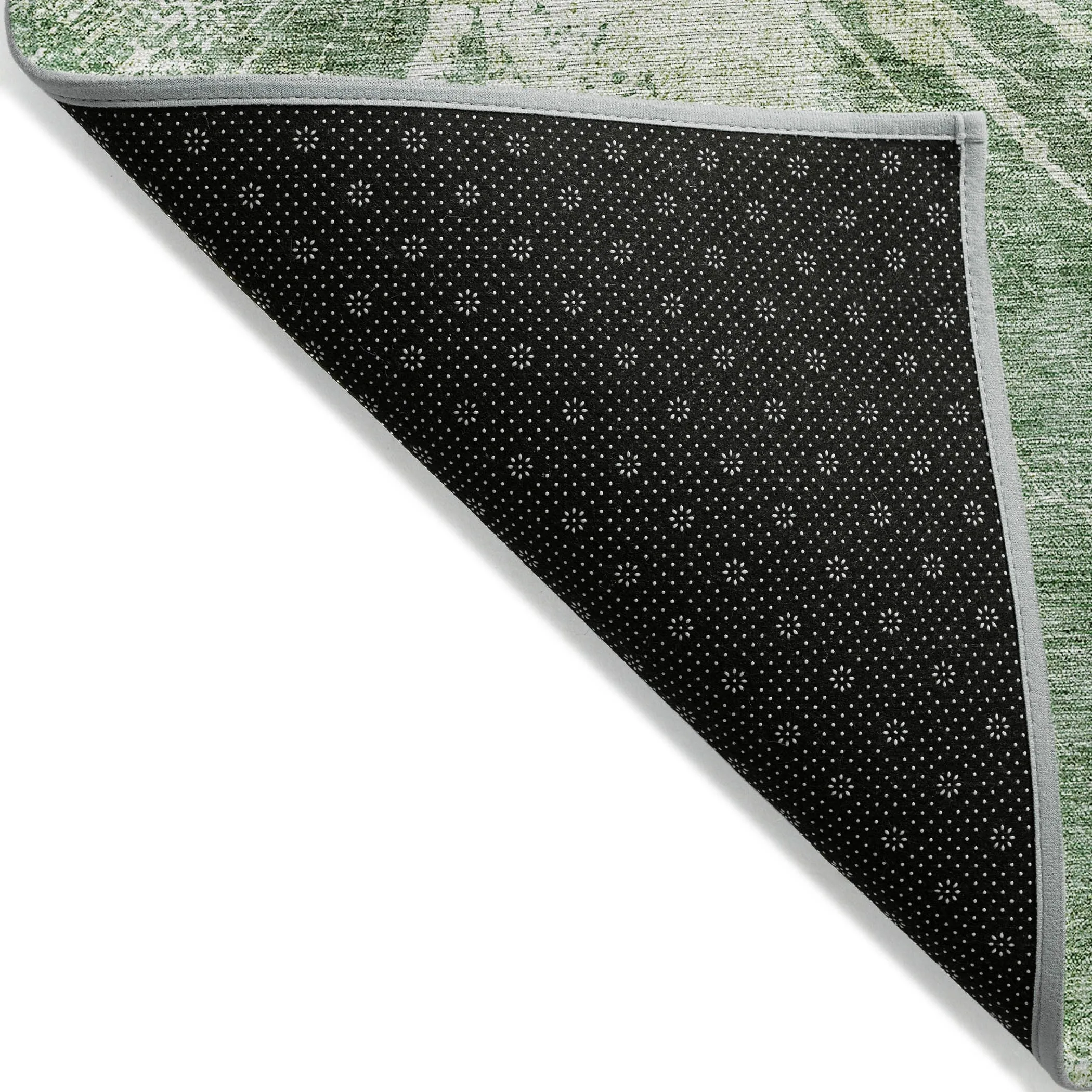Machine Washable Indoor/ Outdoor Chantille Modern Tree Grain Rug
