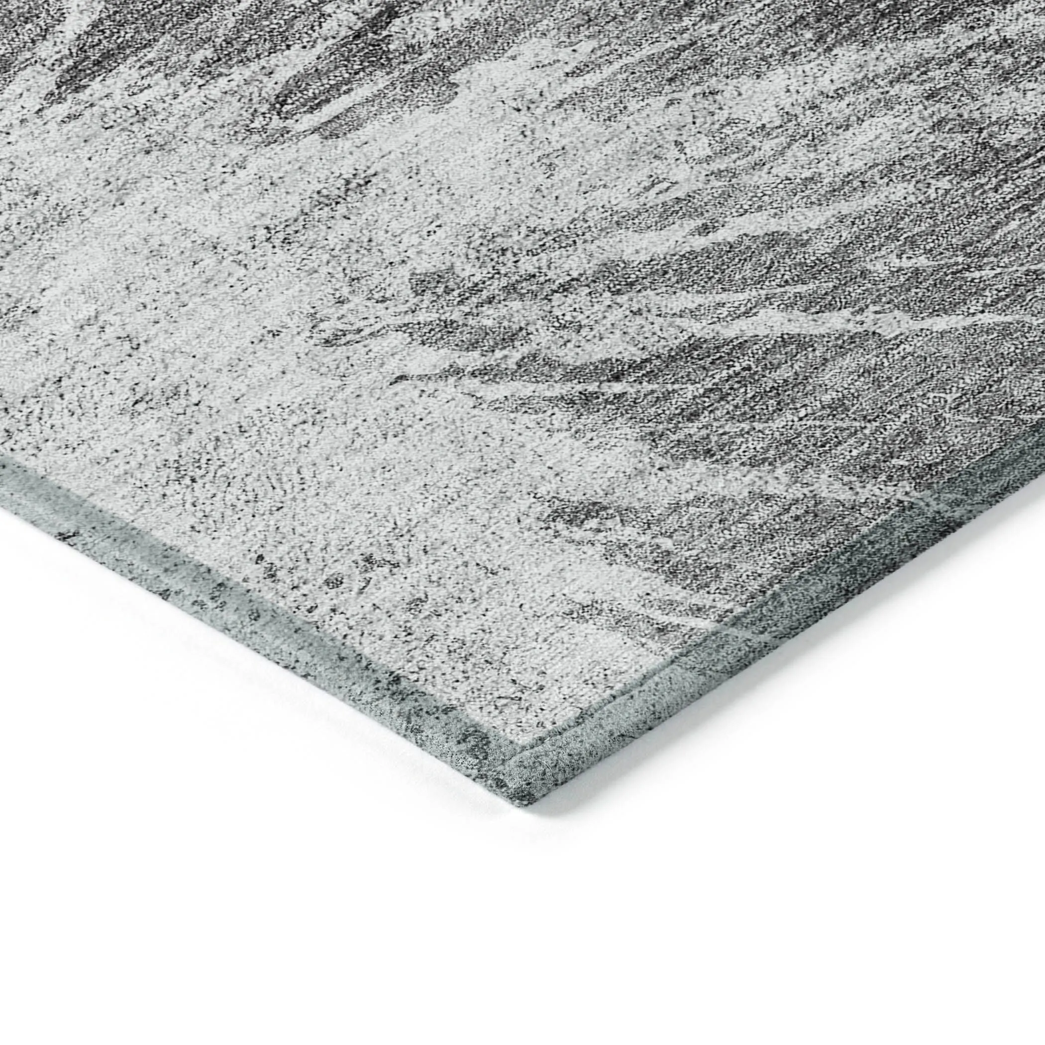 Machine Washable Indoor/ Outdoor Chantille Modern Tree Grain Rug