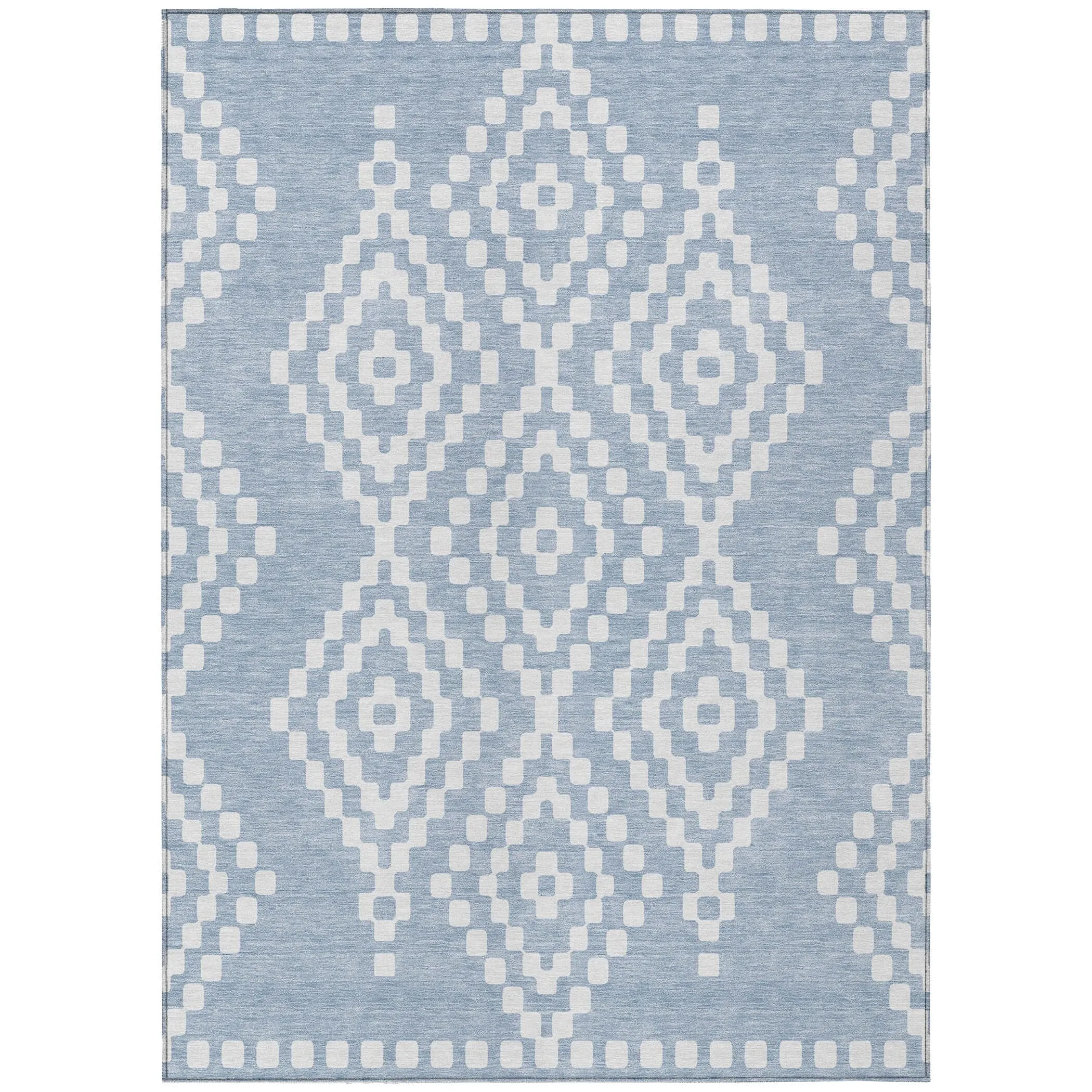 Machine Washable Indoor/ Outdoor Chantille Moroccan Boho Rug