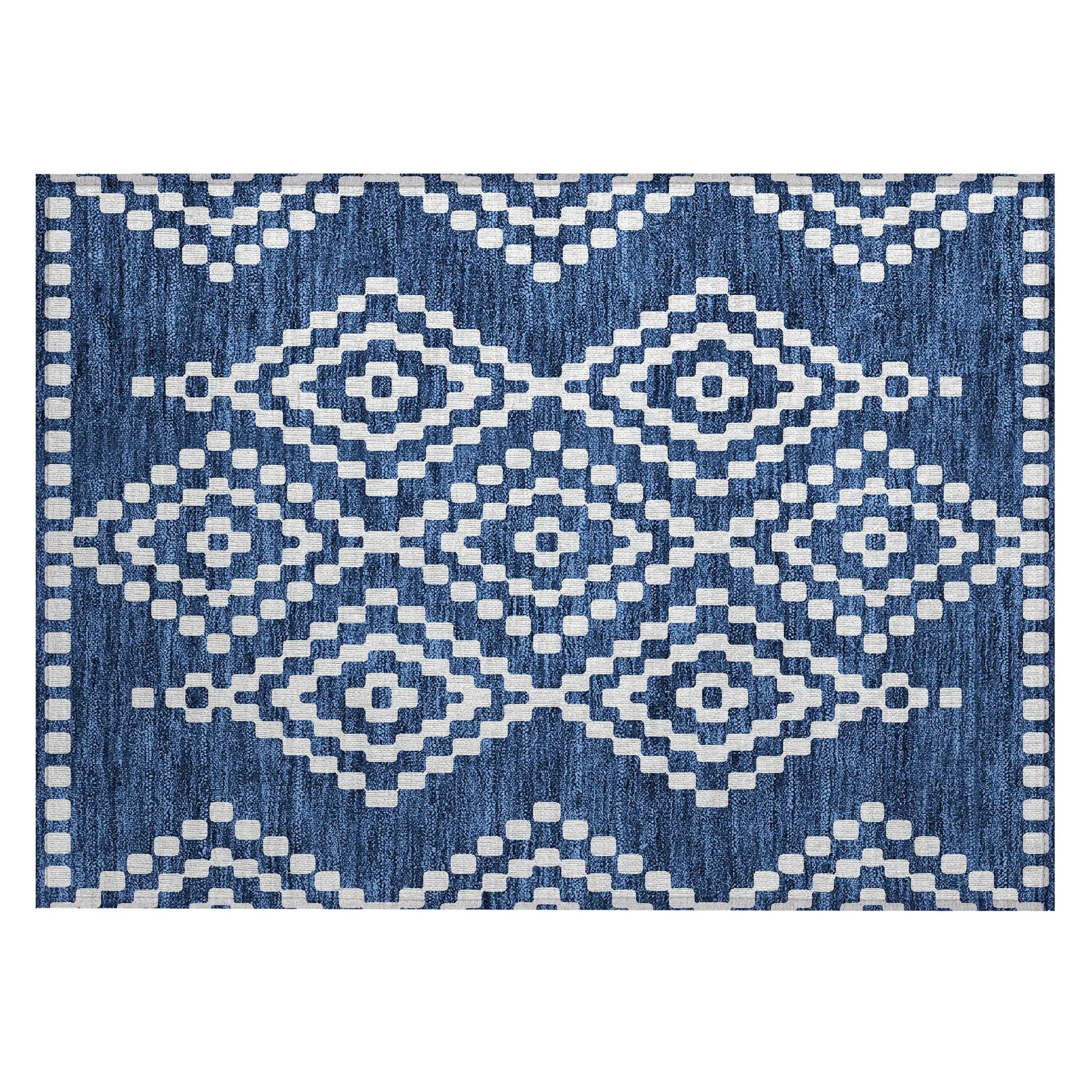 Machine Washable Indoor/ Outdoor Chantille Moroccan Boho Rug
