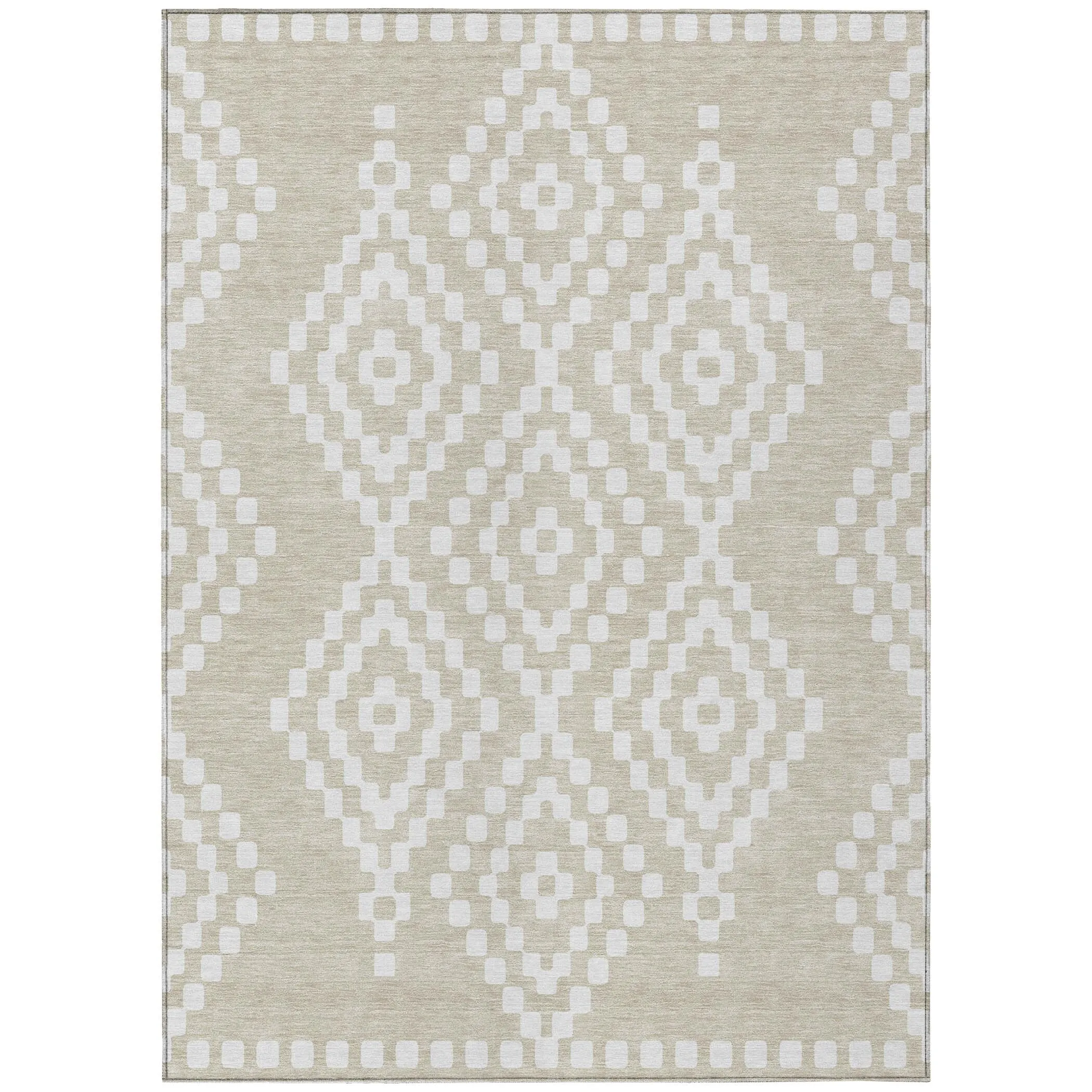 Machine Washable Indoor/ Outdoor Chantille Moroccan Boho Rug