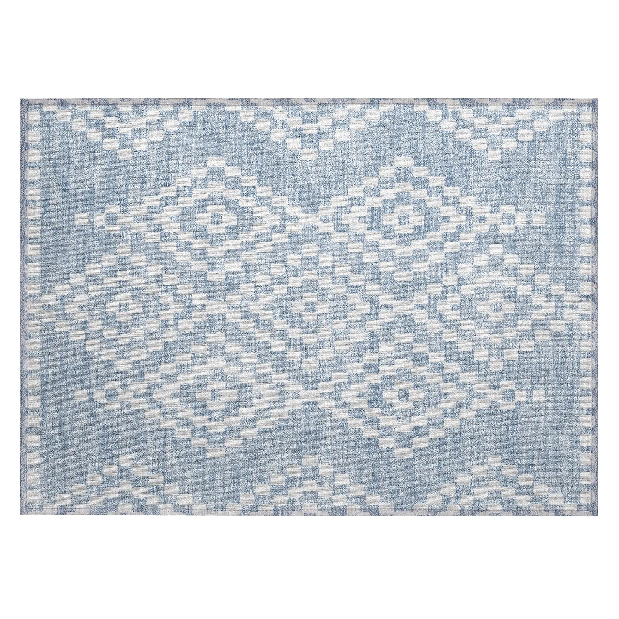 Machine Washable Indoor/ Outdoor Chantille Moroccan Boho Rug