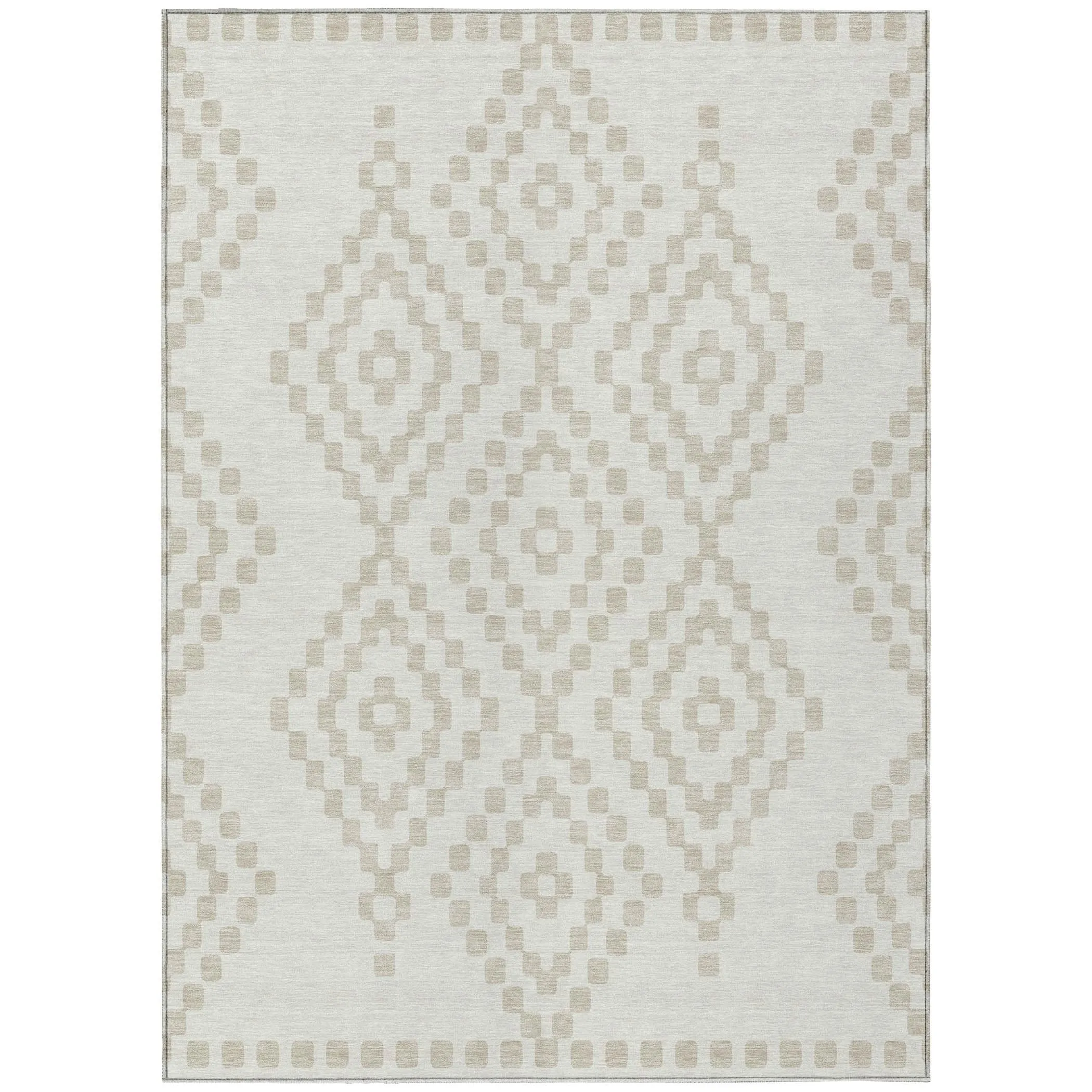 Machine Washable Indoor/ Outdoor Chantille Moroccan Boho Rug