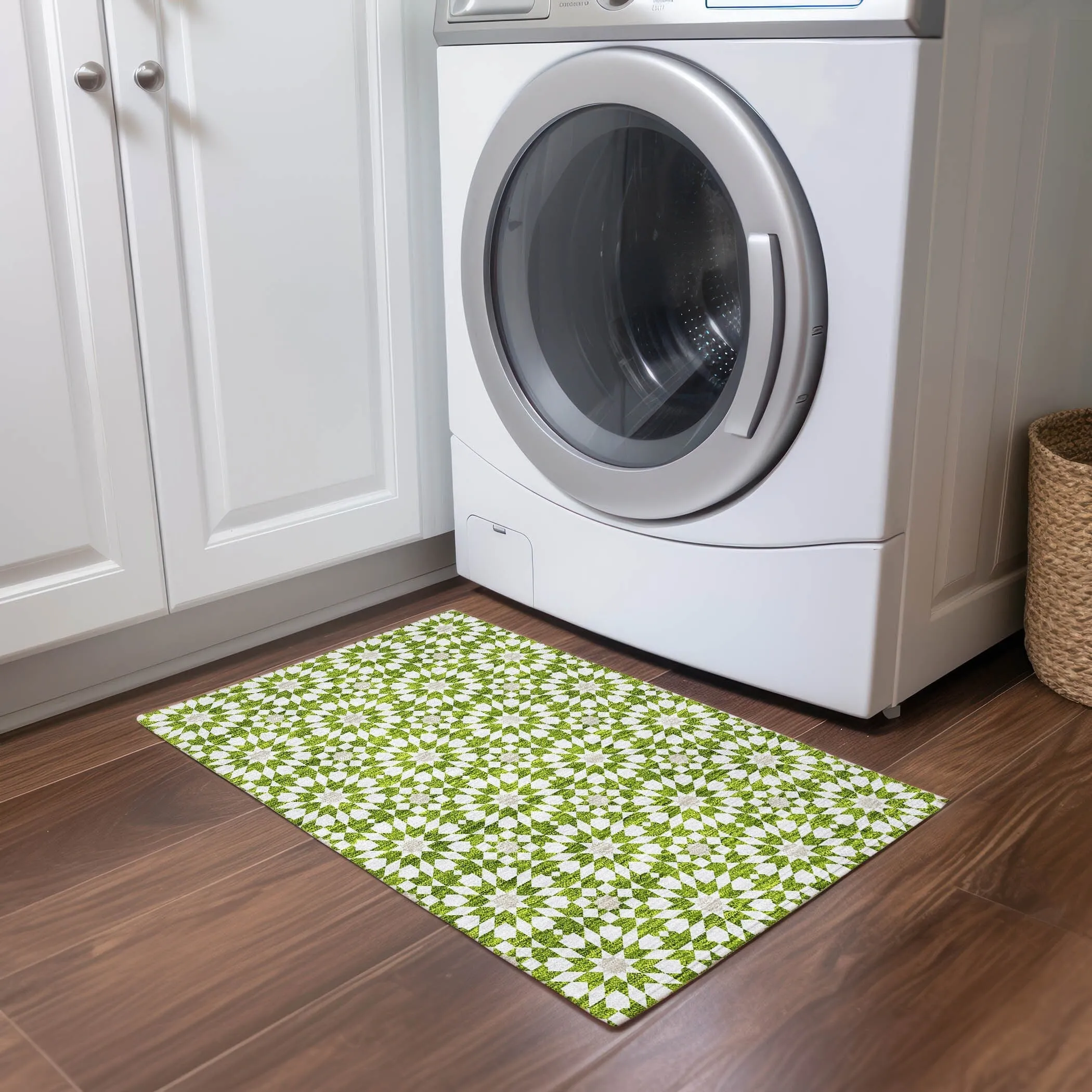 Machine Washable Indoor/ Outdoor Chantille Morrocan Boho Rug