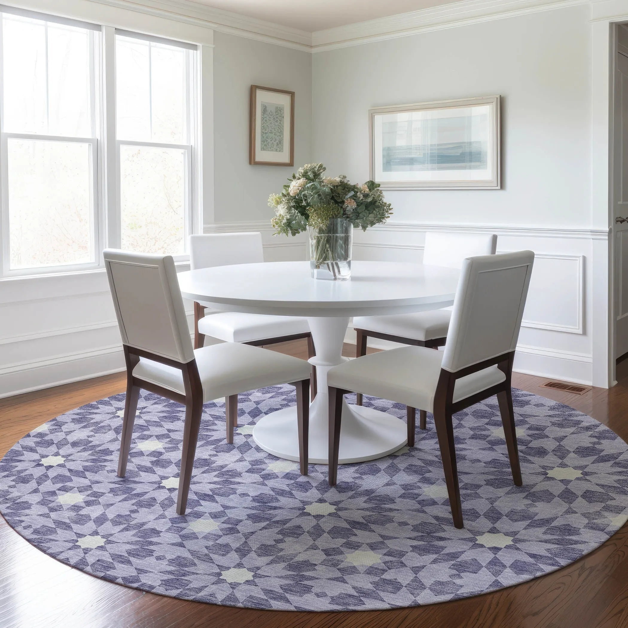 Machine Washable Indoor/ Outdoor Chantille Morrocan Boho Rug