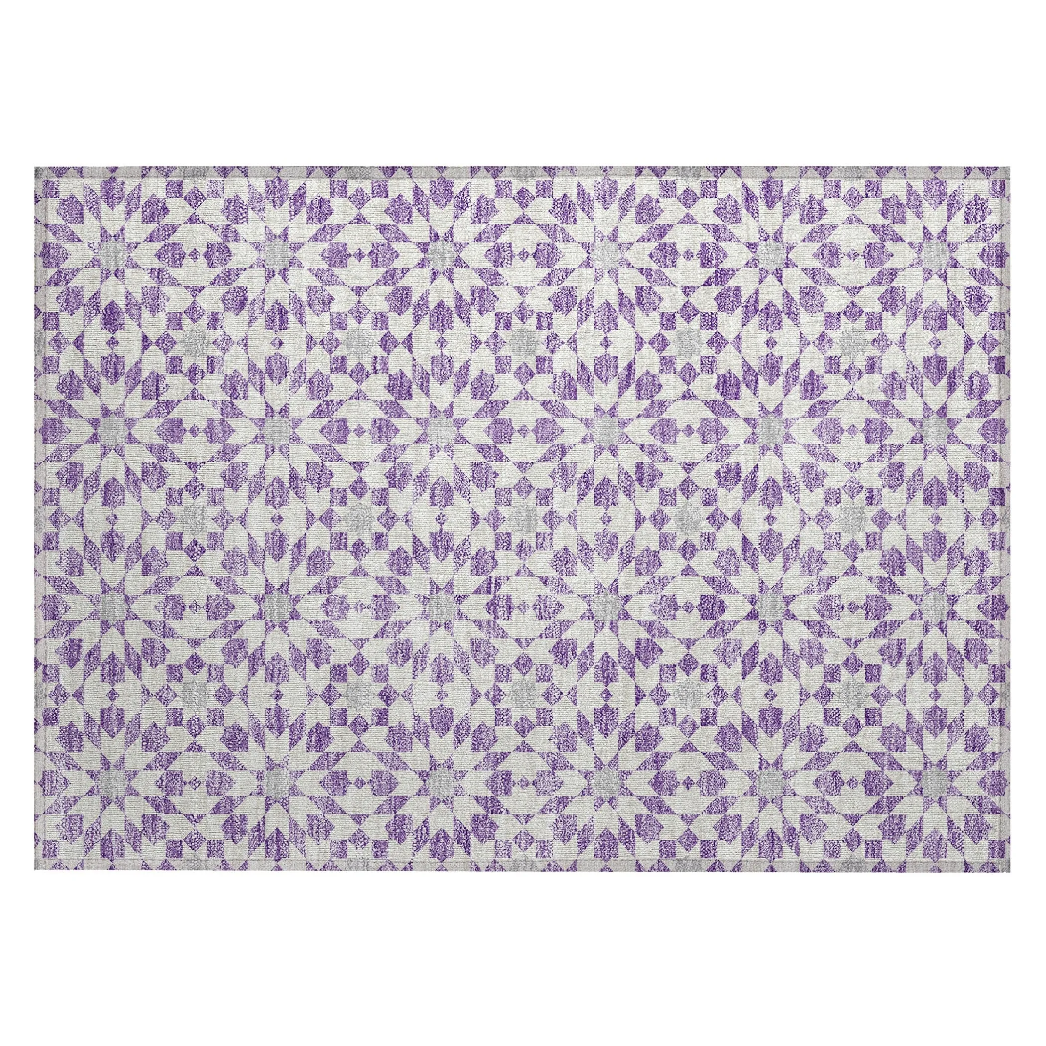 Machine Washable Indoor/ Outdoor Chantille Morrocan Boho Rug