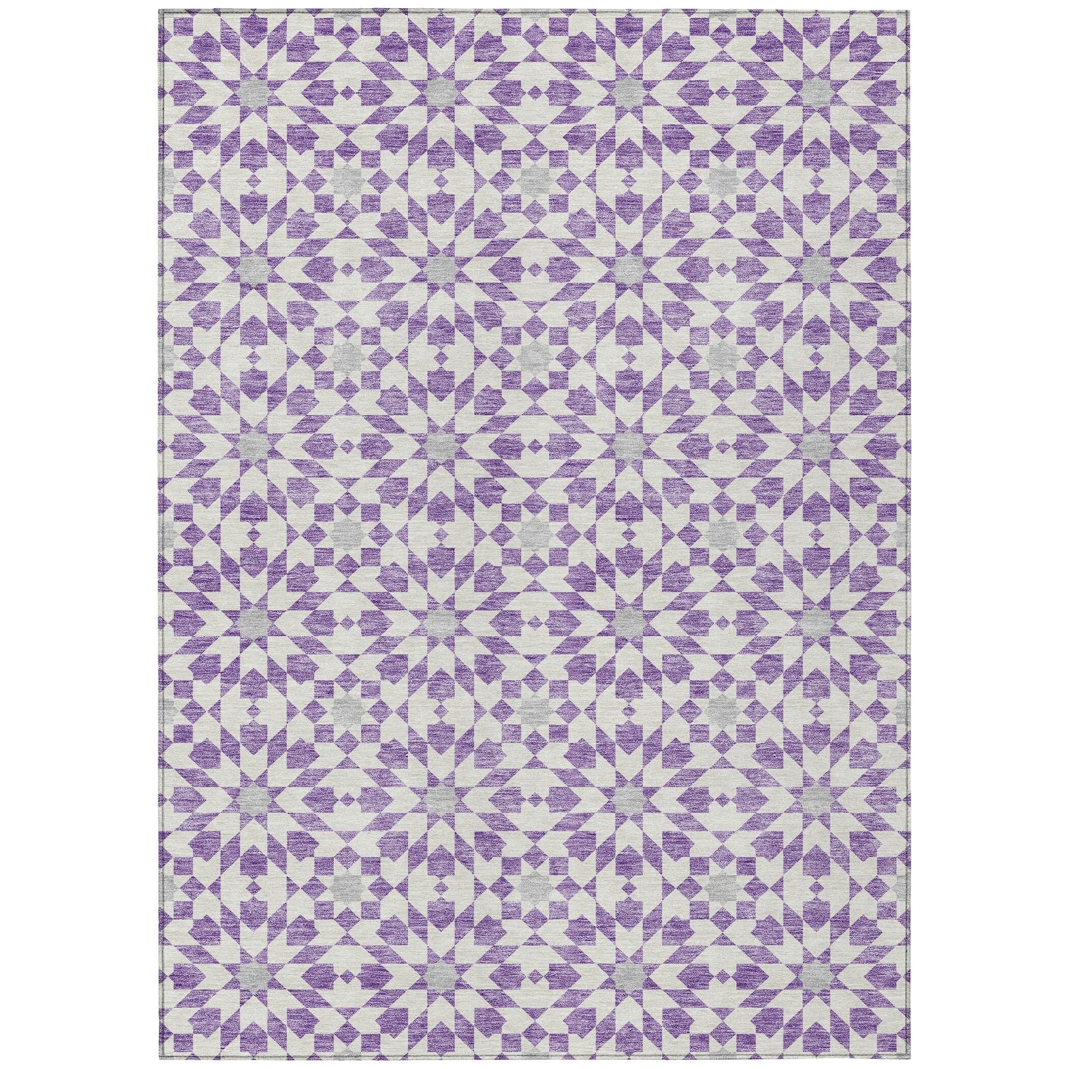 Machine Washable Indoor/ Outdoor Chantille Morrocan Boho Rug