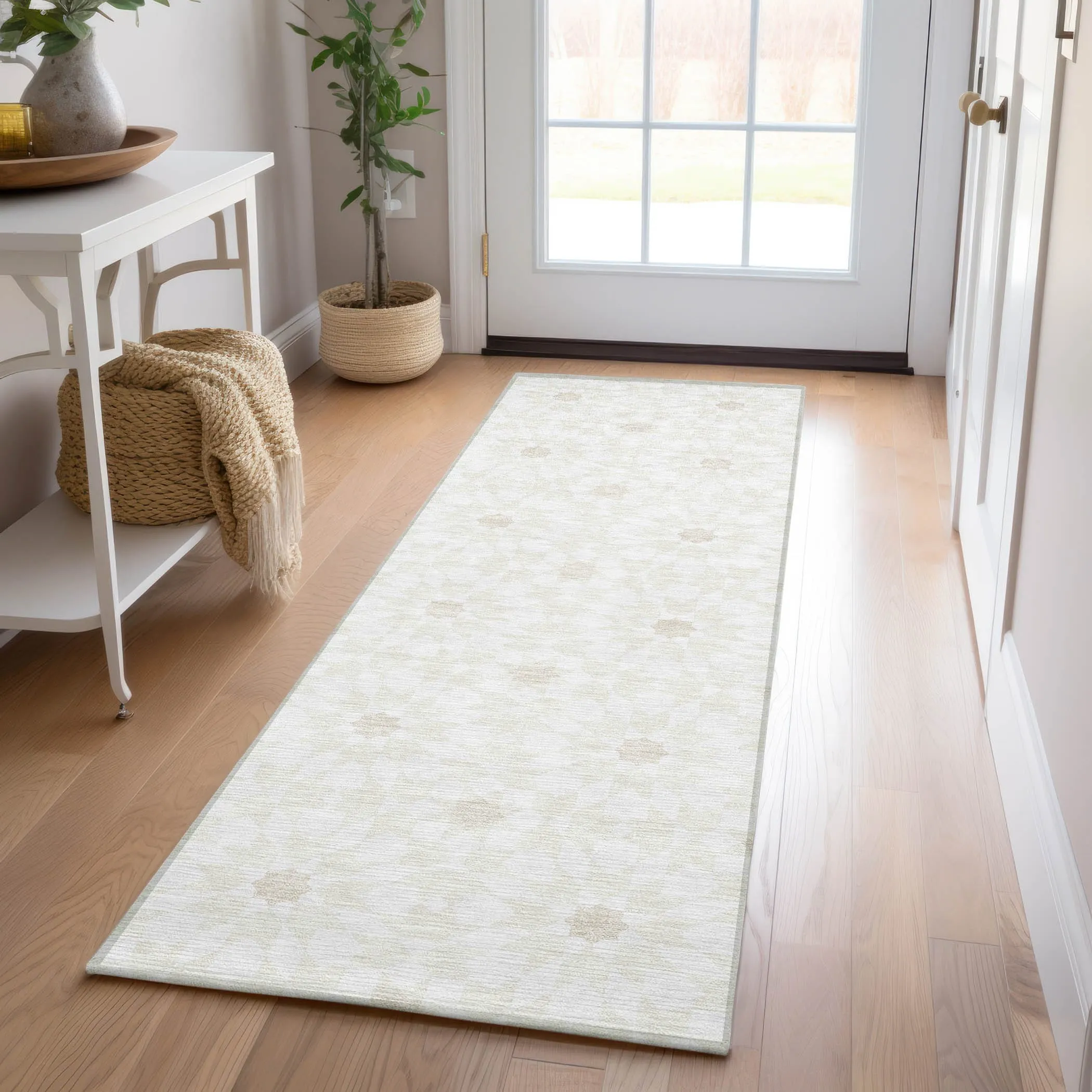 Machine Washable Indoor/ Outdoor Chantille Morrocan Boho Rug