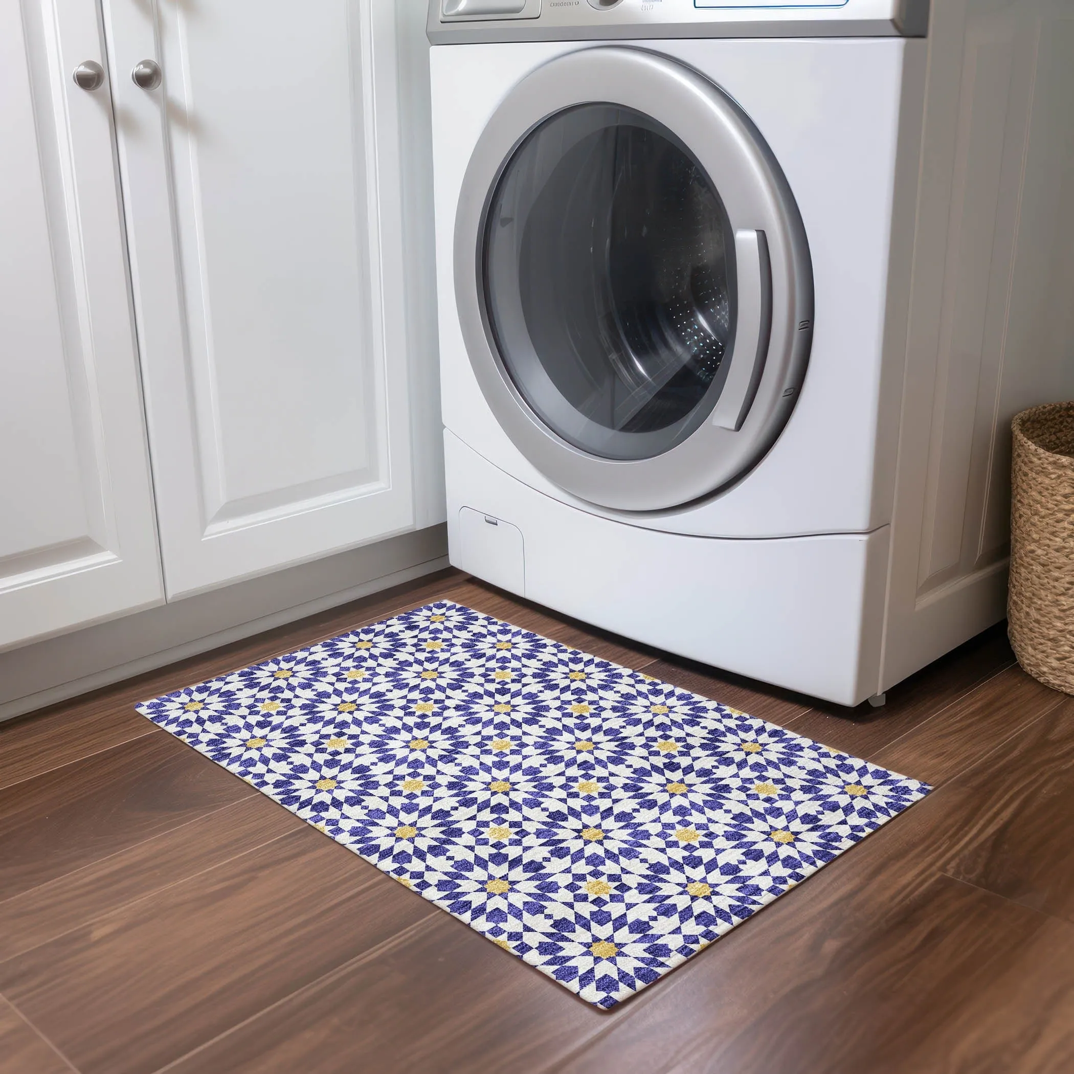 Machine Washable Indoor/ Outdoor Chantille Morrocan Boho Rug