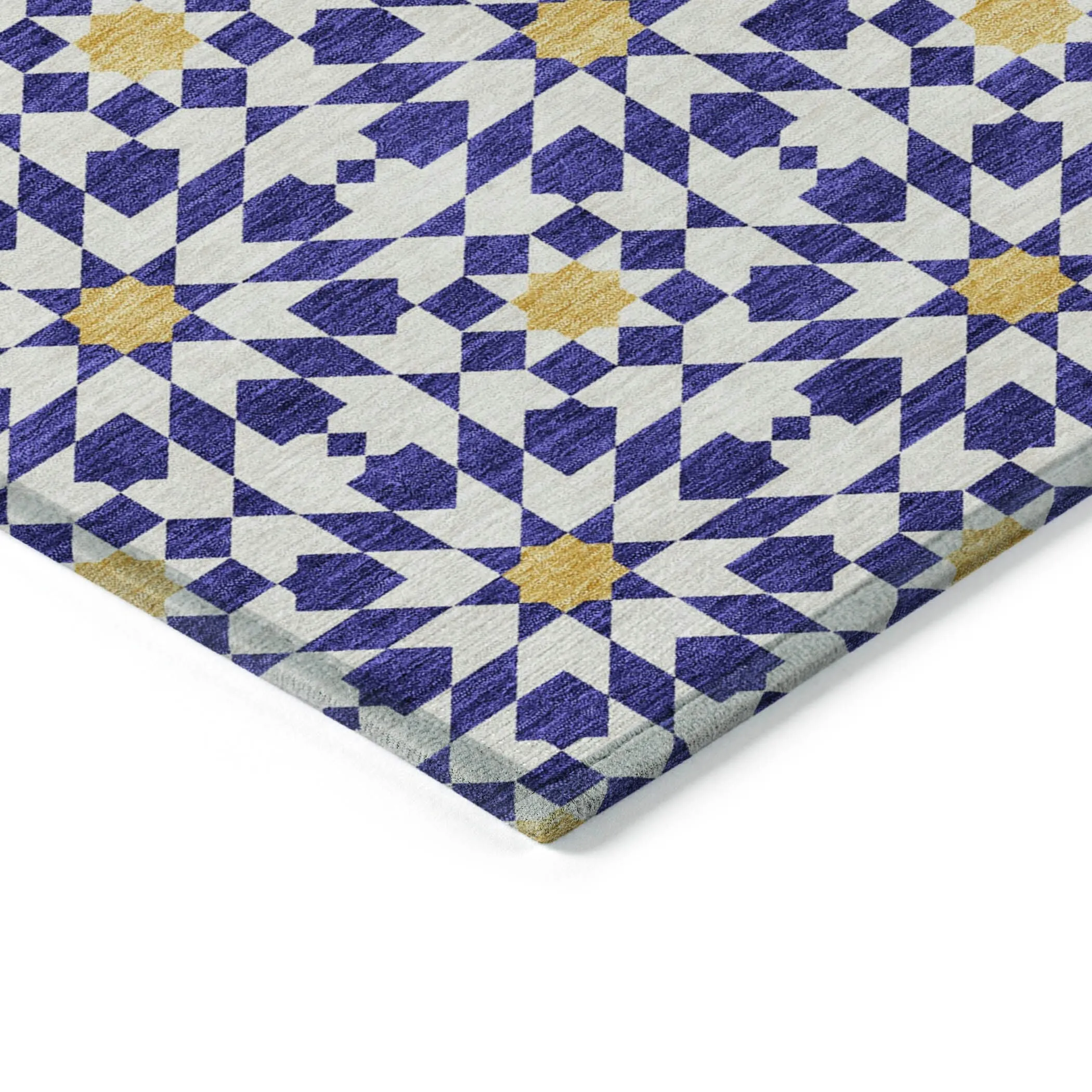Machine Washable Indoor/ Outdoor Chantille Morrocan Boho Rug