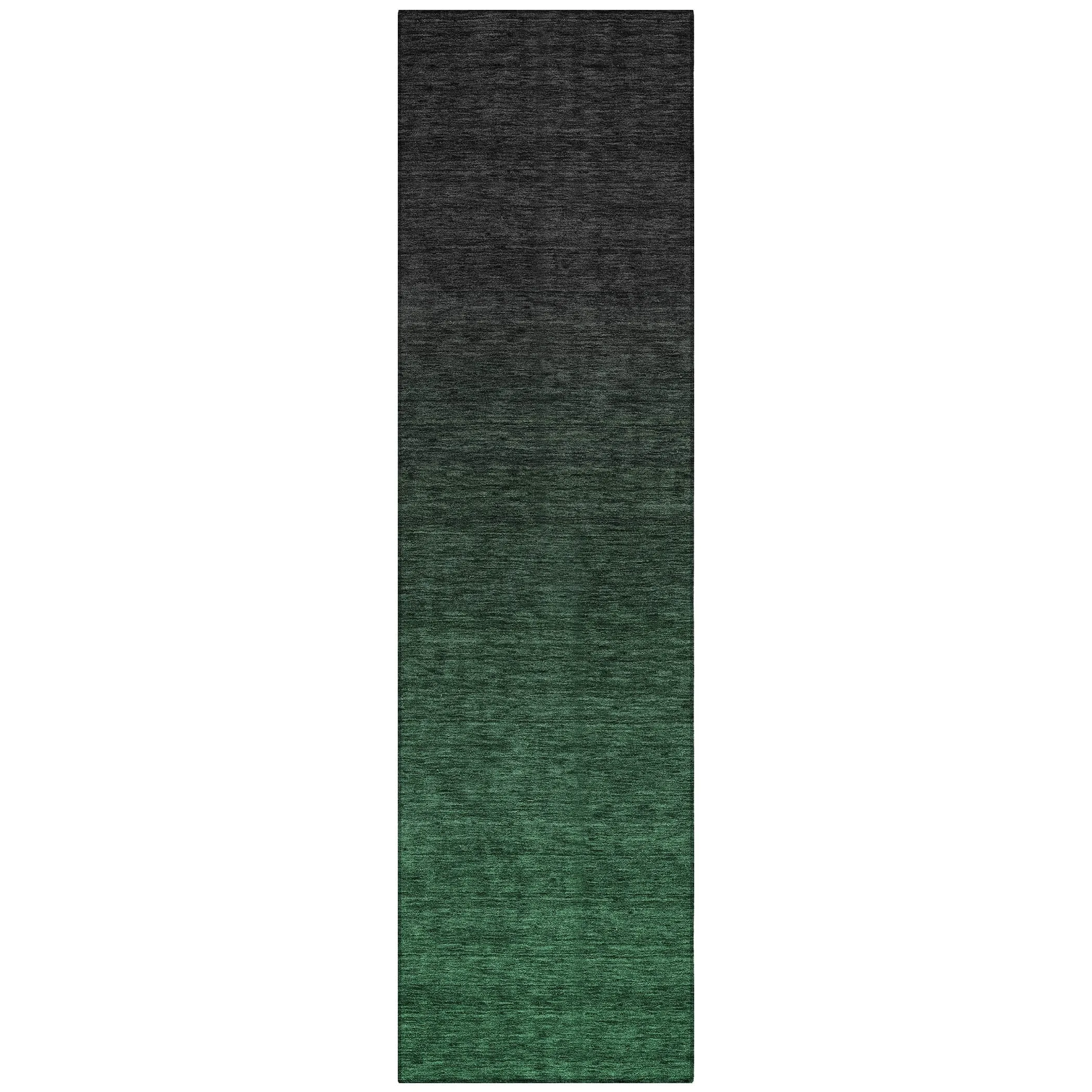 Machine Washable Indoor/ Outdoor Chantille Ombre Solid Rug