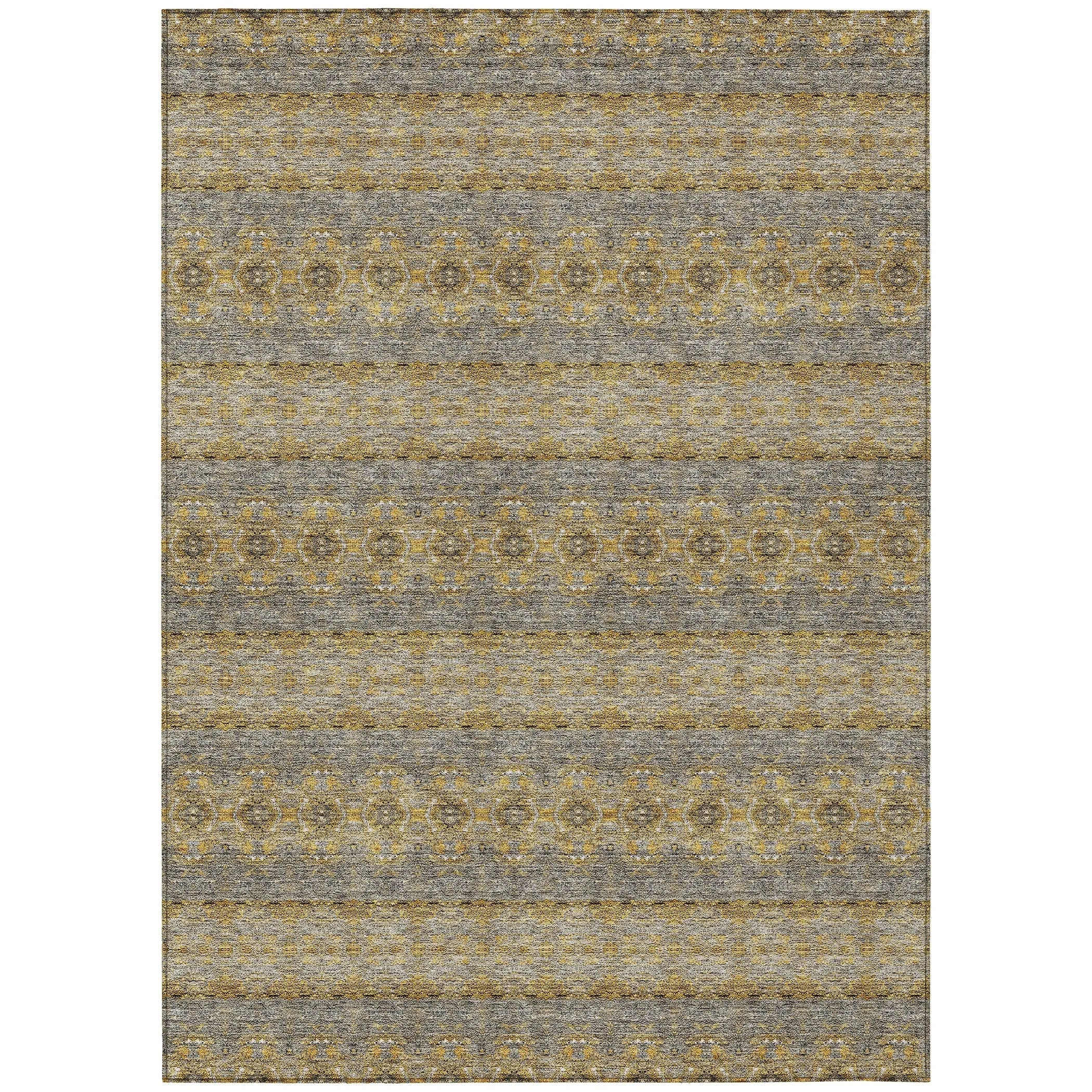 Machine Washable Indoor/ Outdoor Chantille Ombre Stripes Rug