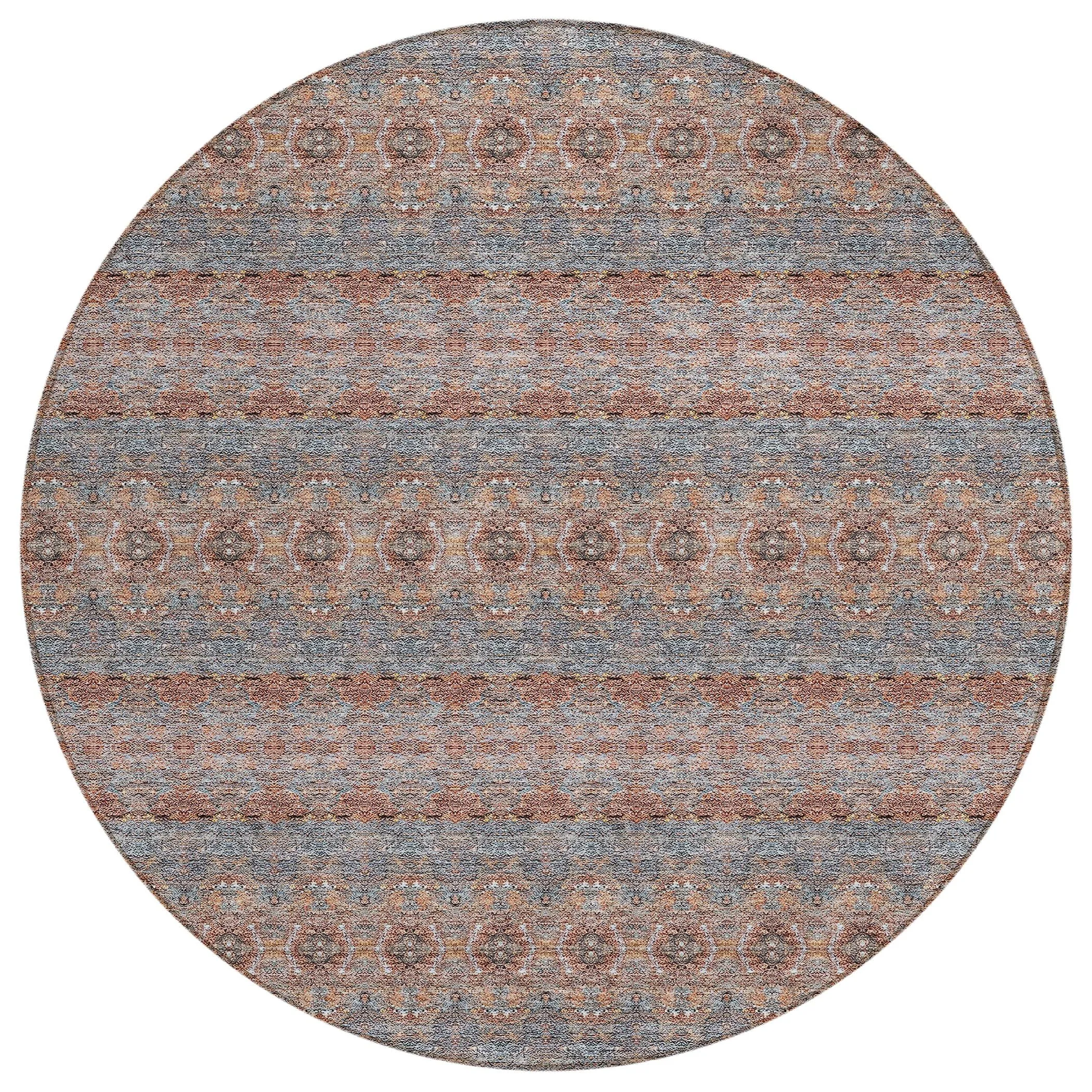 Machine Washable Indoor/ Outdoor Chantille Ombre Stripes Rug