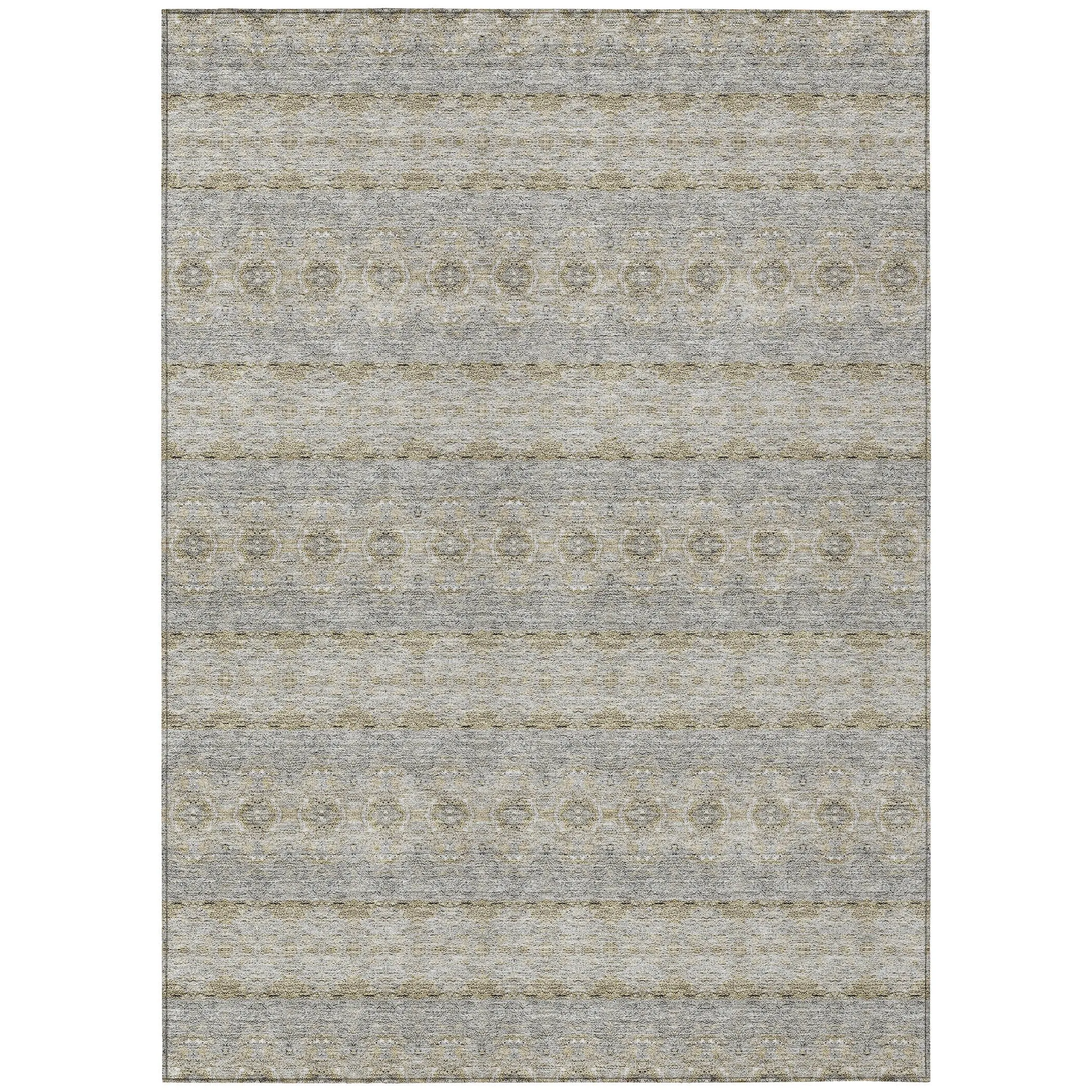 Machine Washable Indoor/ Outdoor Chantille Ombre Stripes Rug