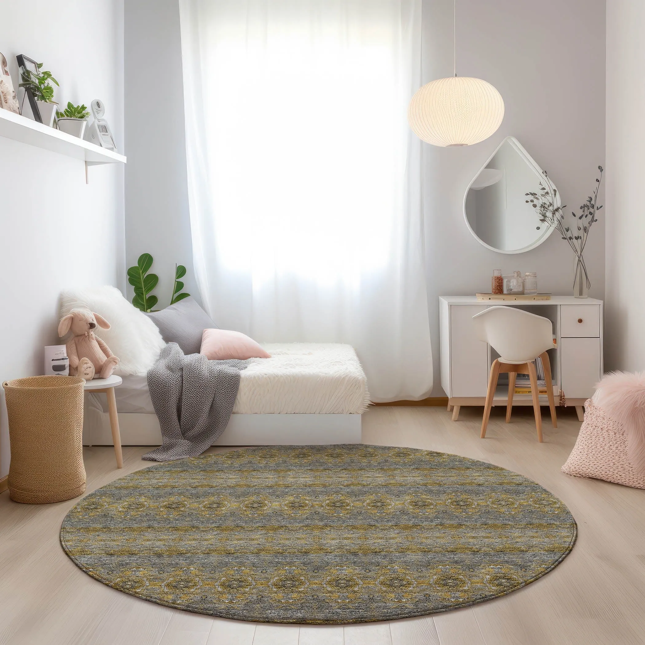 Machine Washable Indoor/ Outdoor Chantille Ombre Stripes Rug