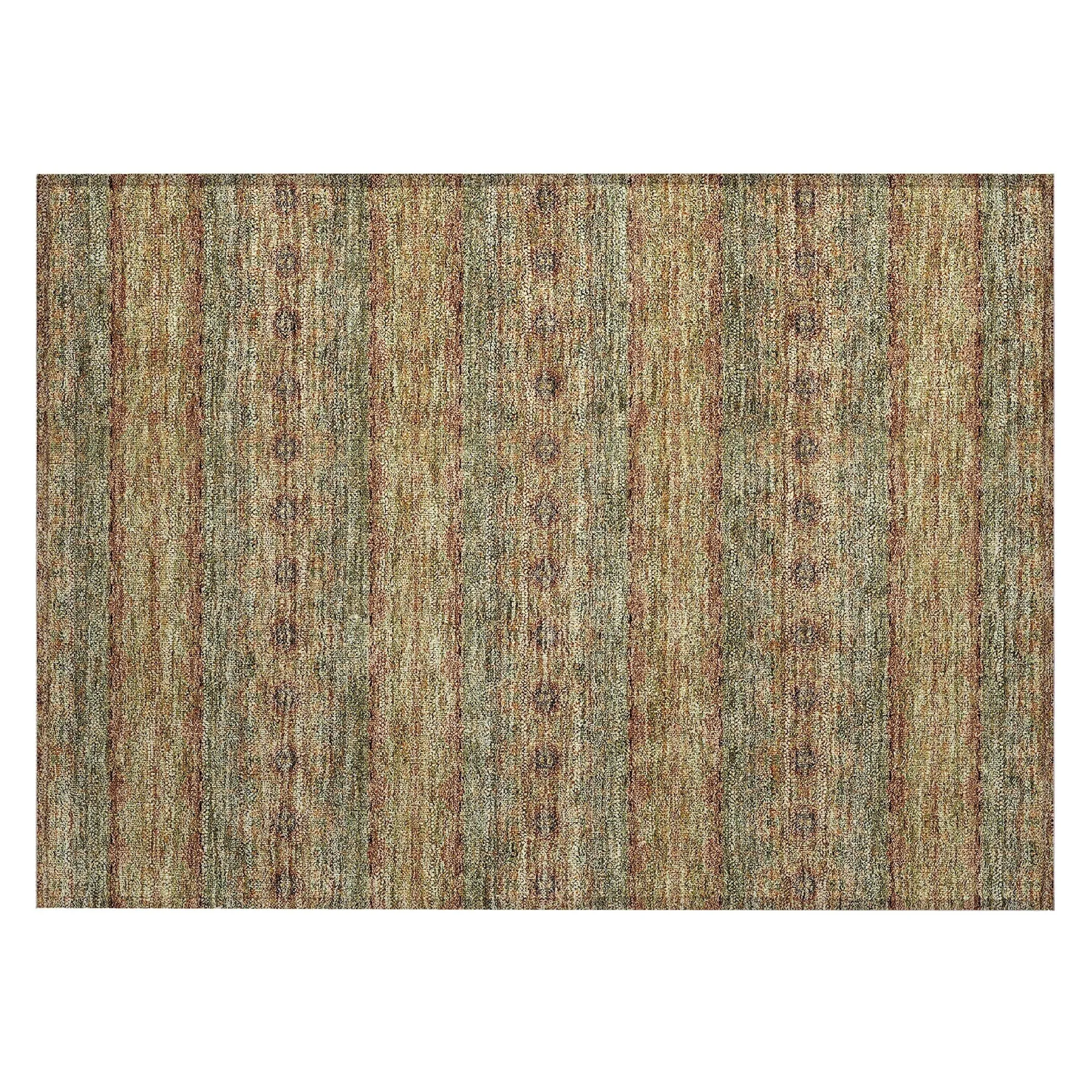 Machine Washable Indoor/ Outdoor Chantille Ombre Stripes Rug