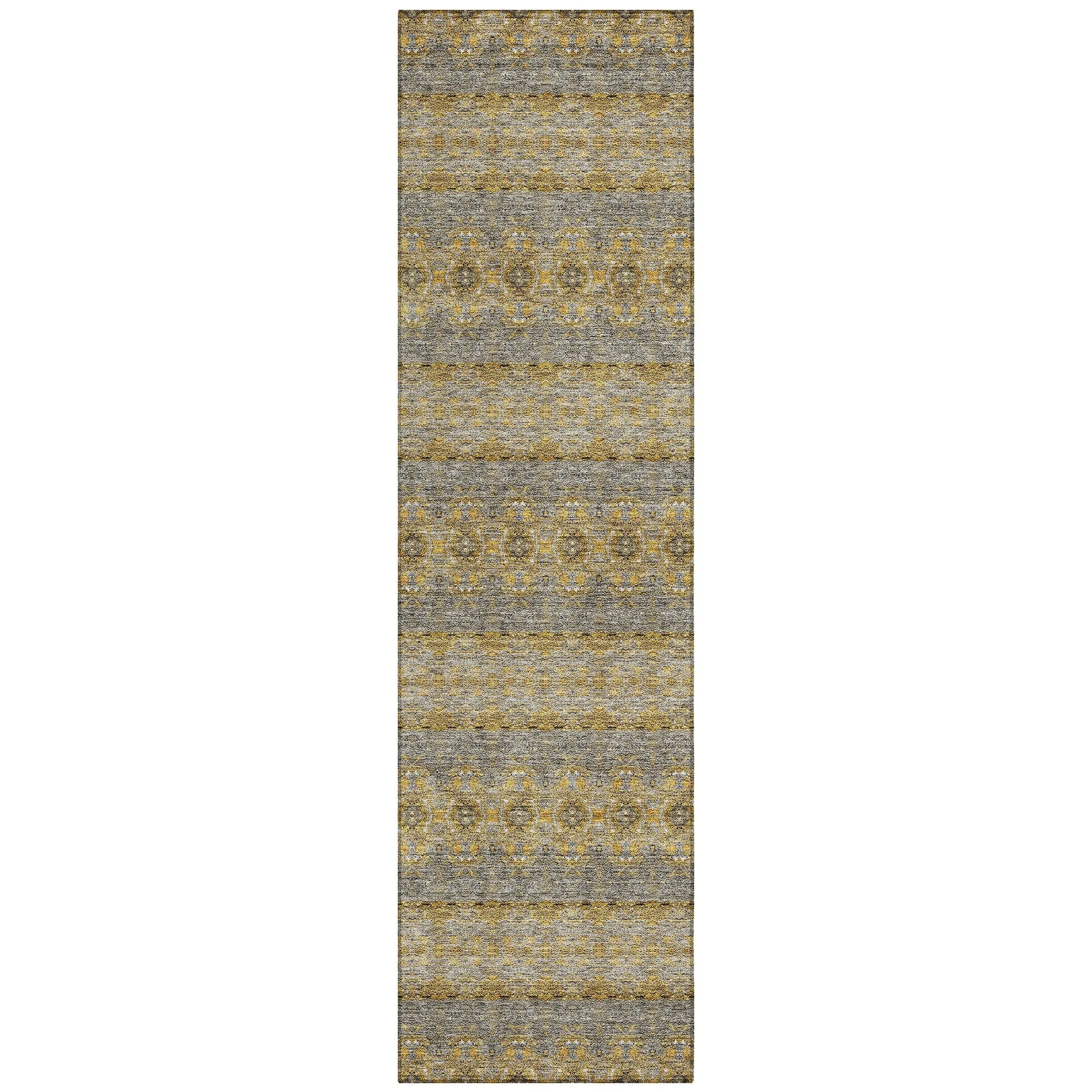 Machine Washable Indoor/ Outdoor Chantille Ombre Stripes Rug