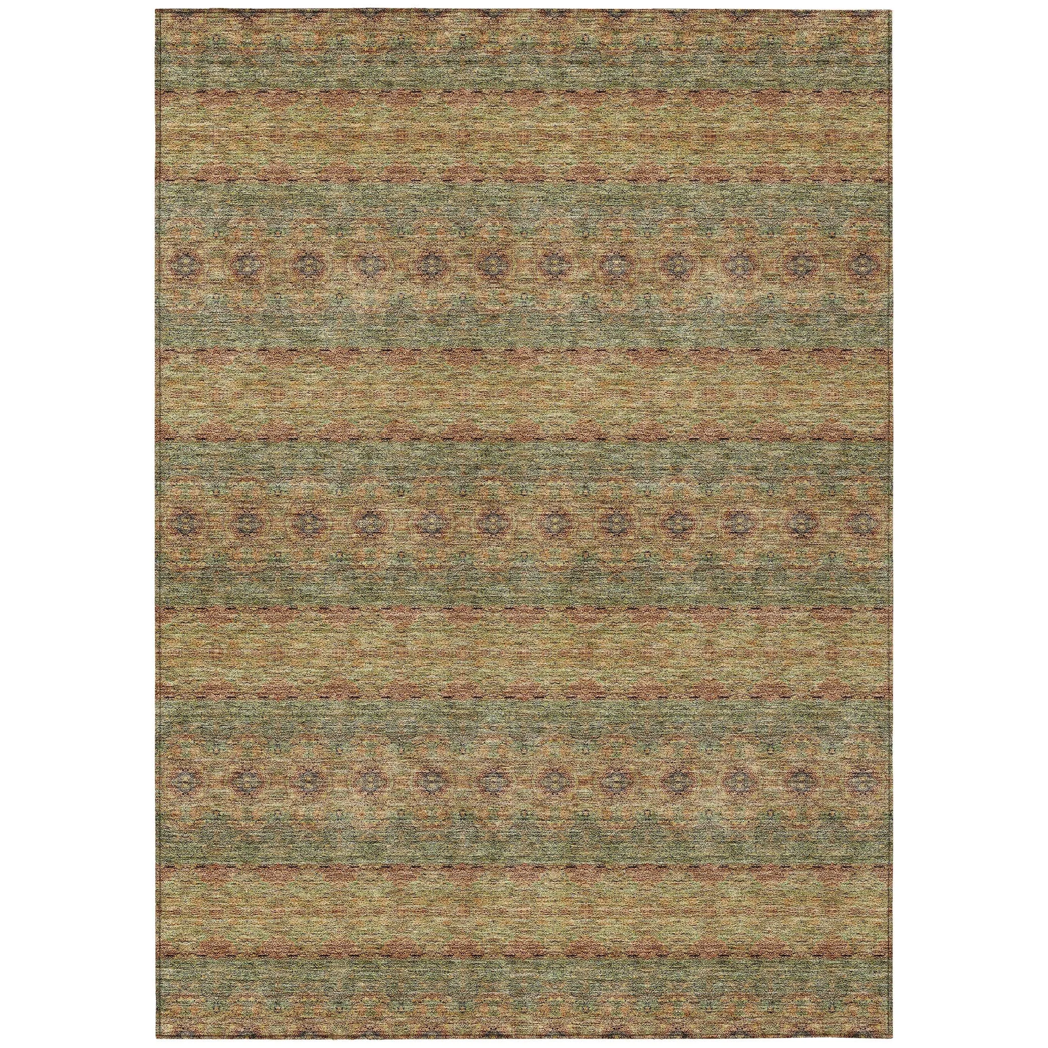 Machine Washable Indoor/ Outdoor Chantille Ombre Stripes Rug