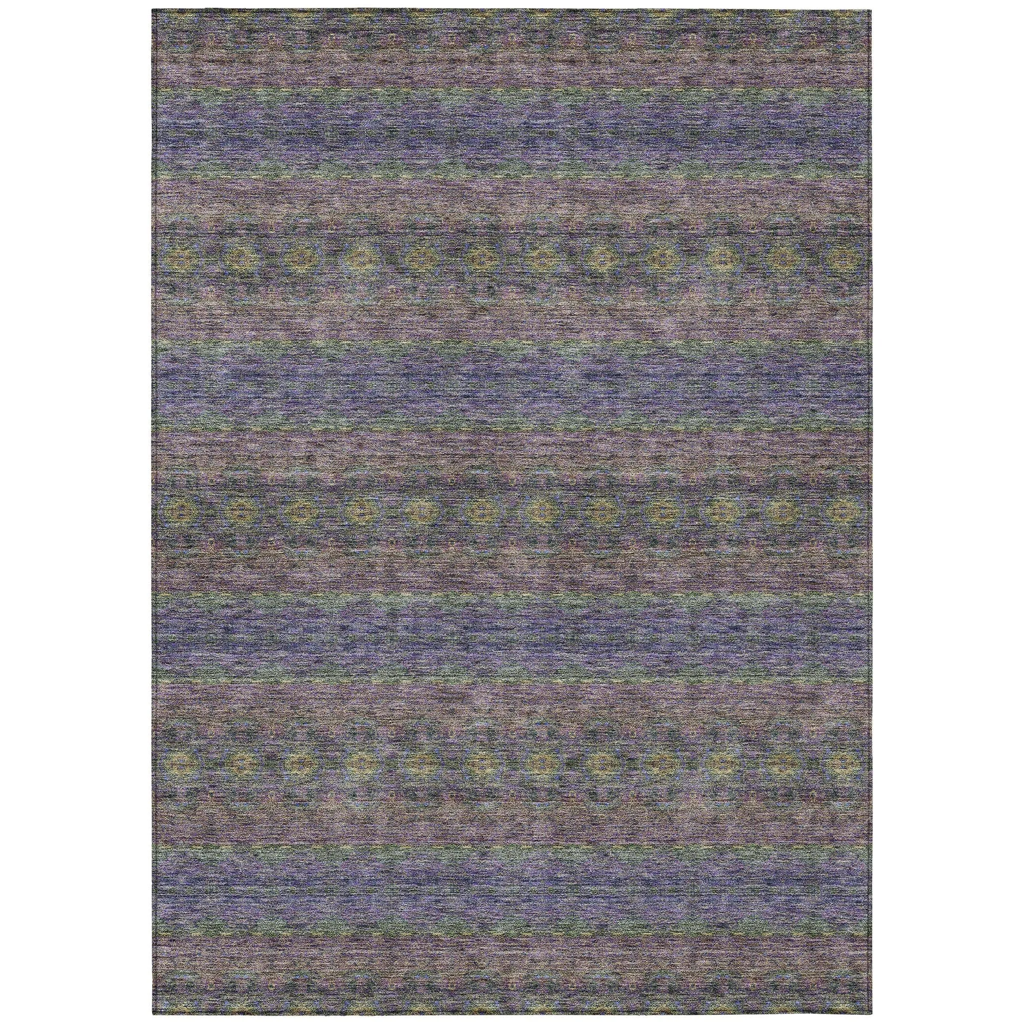 Machine Washable Indoor/ Outdoor Chantille Ombre Stripes Rug