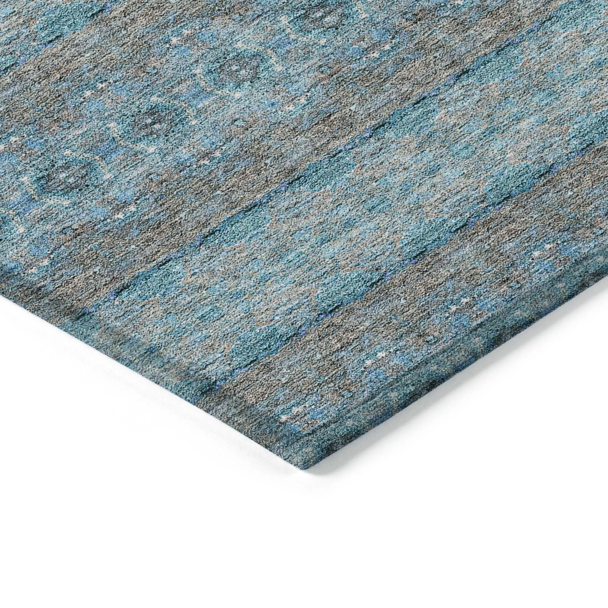 Machine Washable Indoor/ Outdoor Chantille Ombre Stripes Rug