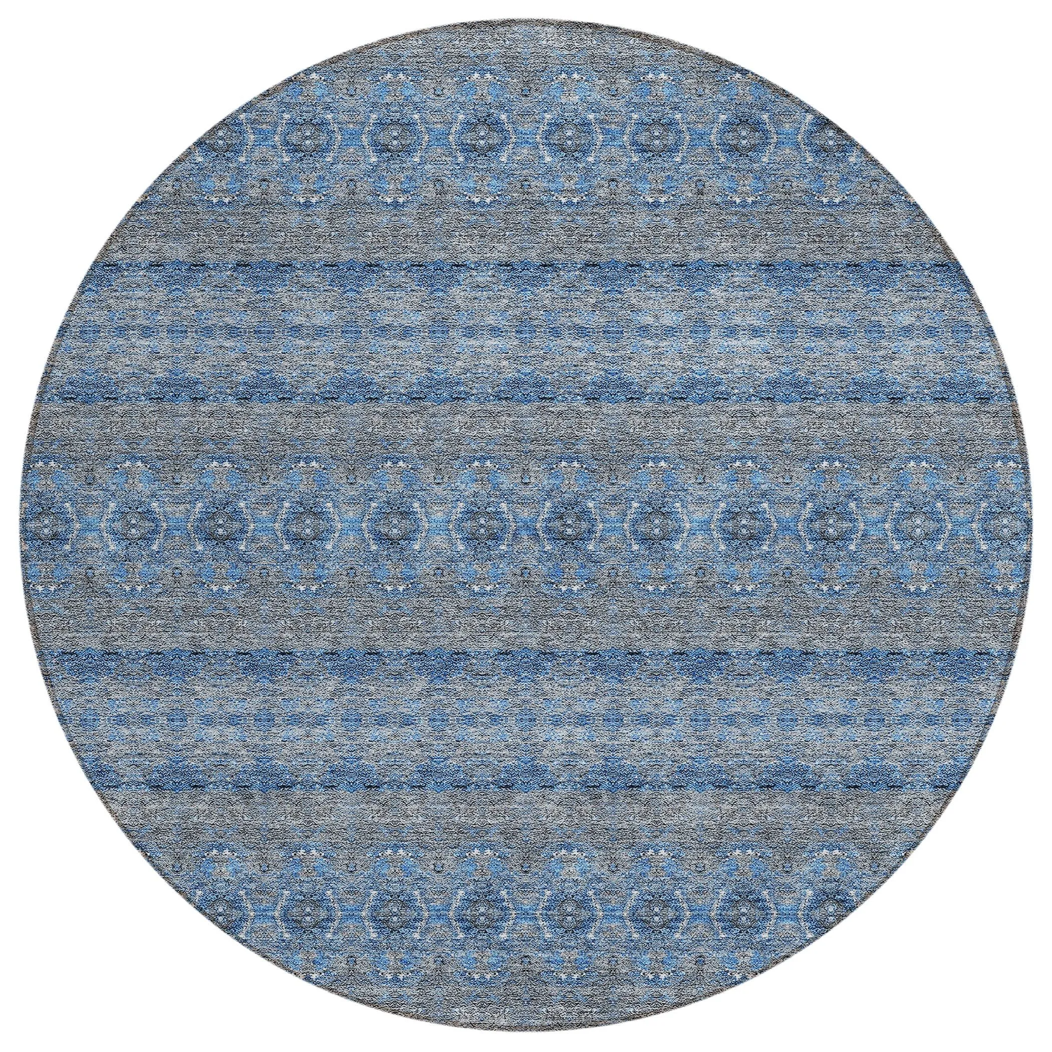 Machine Washable Indoor/ Outdoor Chantille Ombre Stripes Rug