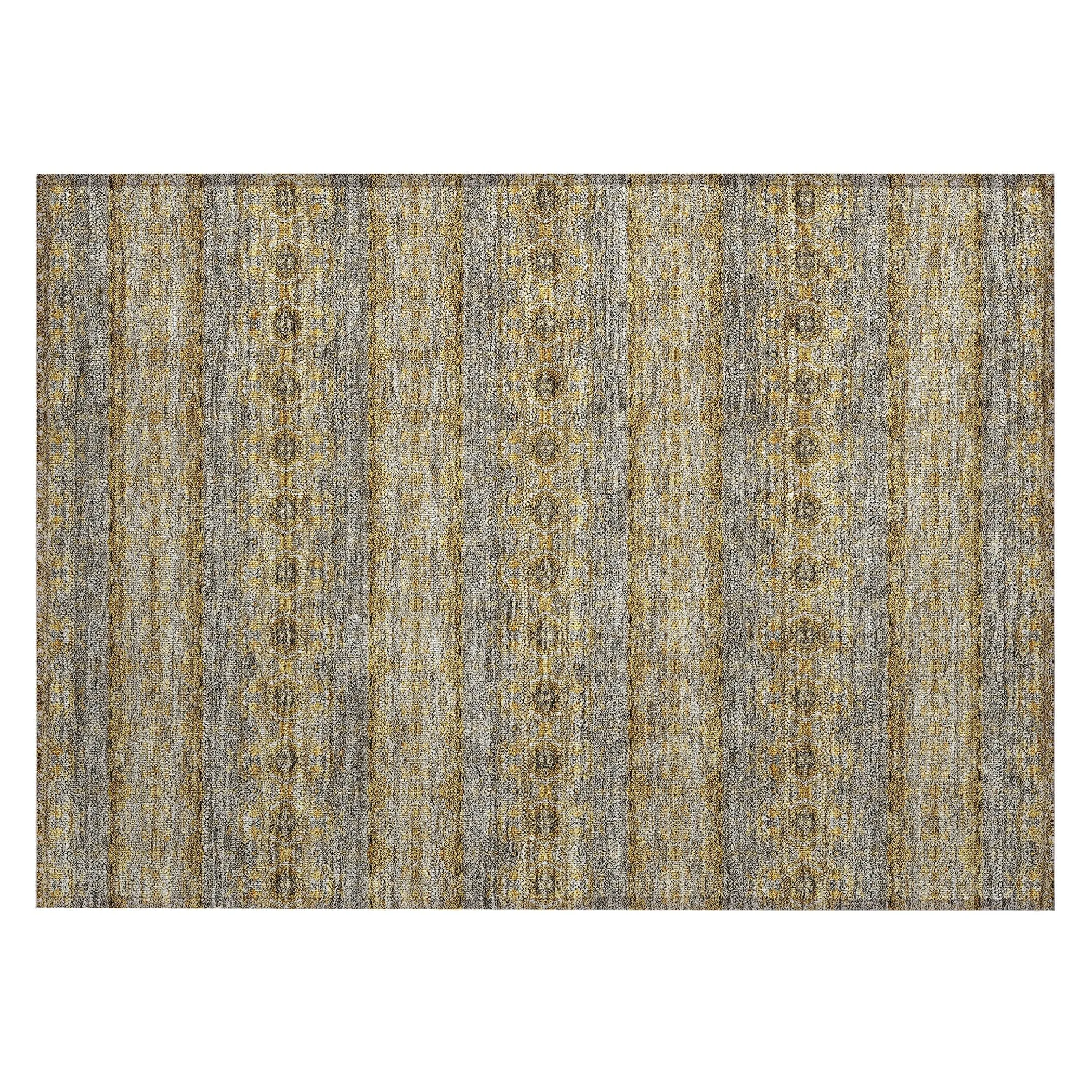 Machine Washable Indoor/ Outdoor Chantille Ombre Stripes Rug
