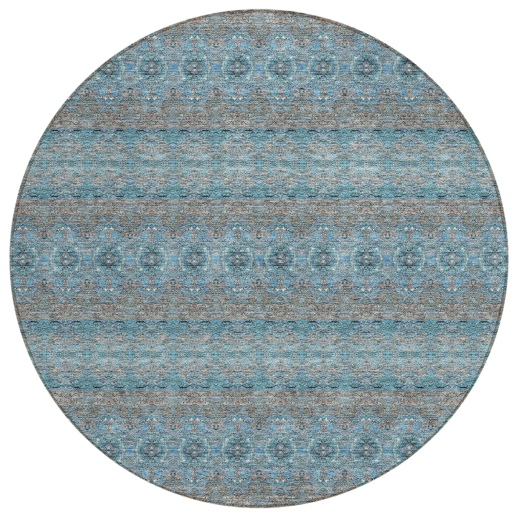 Machine Washable Indoor/ Outdoor Chantille Ombre Stripes Rug