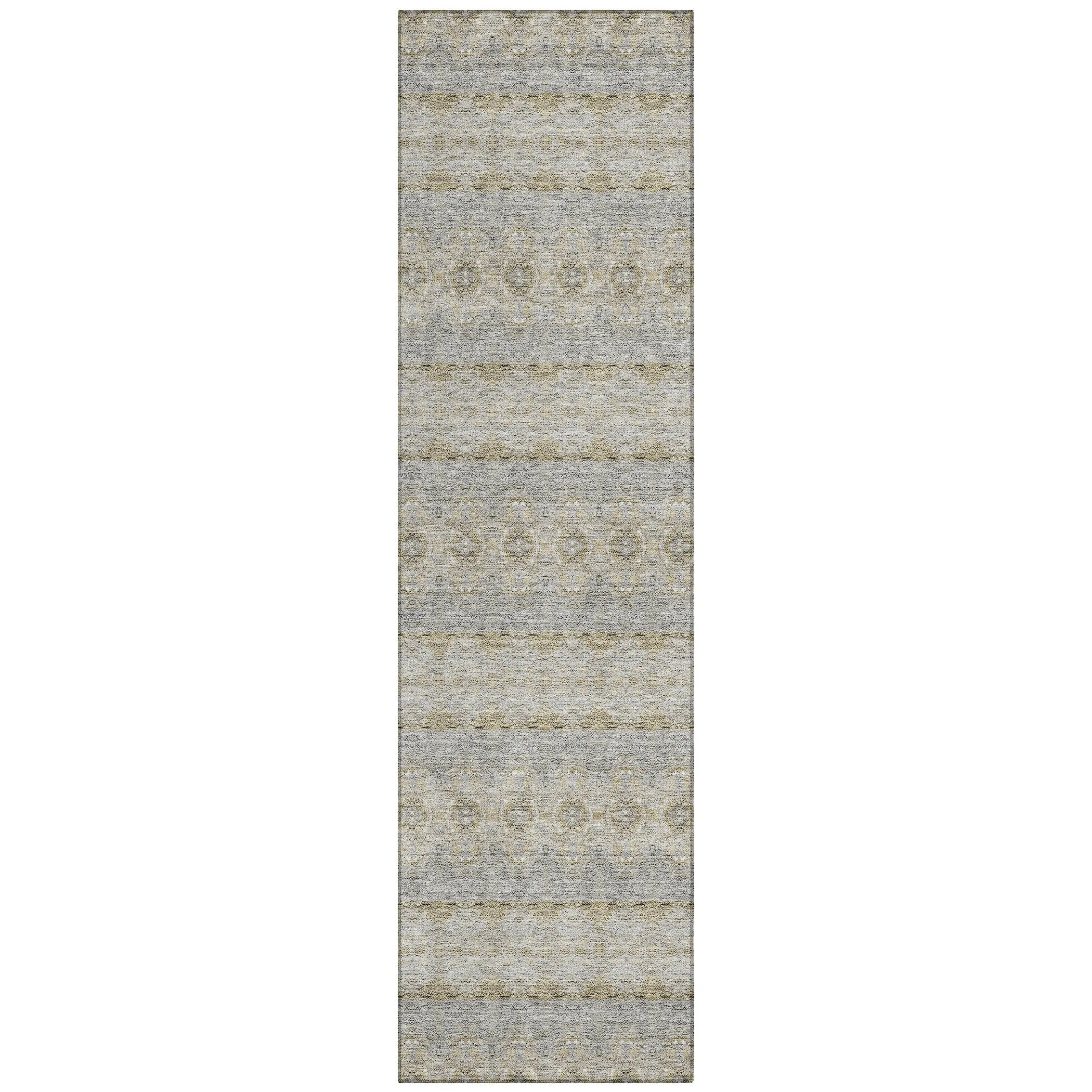 Machine Washable Indoor/ Outdoor Chantille Ombre Stripes Rug