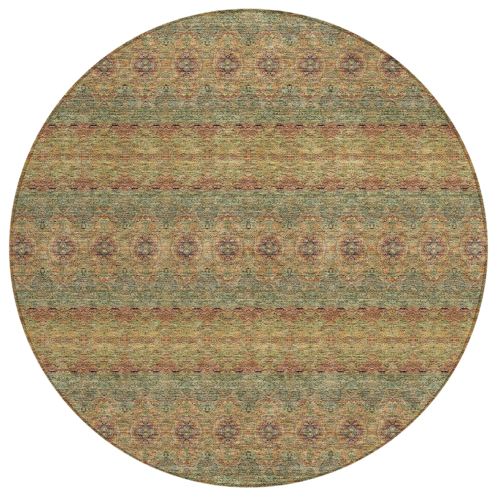 Machine Washable Indoor/ Outdoor Chantille Ombre Stripes Rug