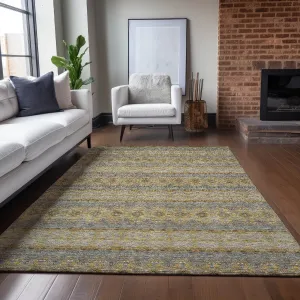 Machine Washable Indoor/ Outdoor Chantille Ombre Stripes Rug