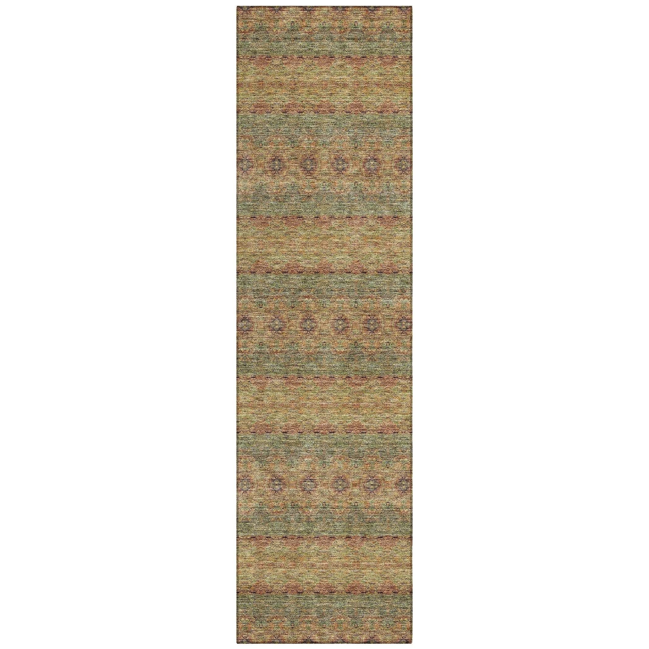 Machine Washable Indoor/ Outdoor Chantille Ombre Stripes Rug