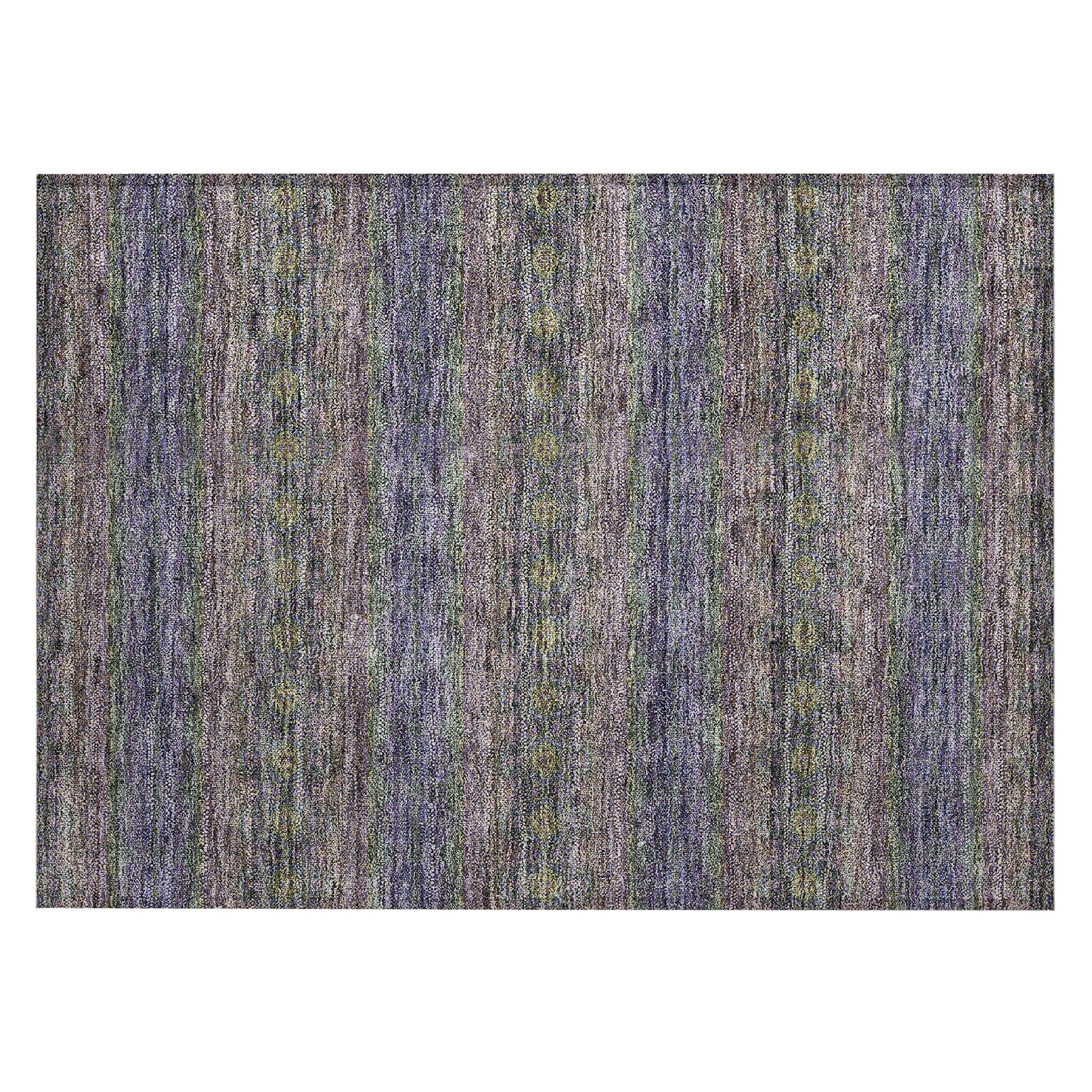 Machine Washable Indoor/ Outdoor Chantille Ombre Stripes Rug