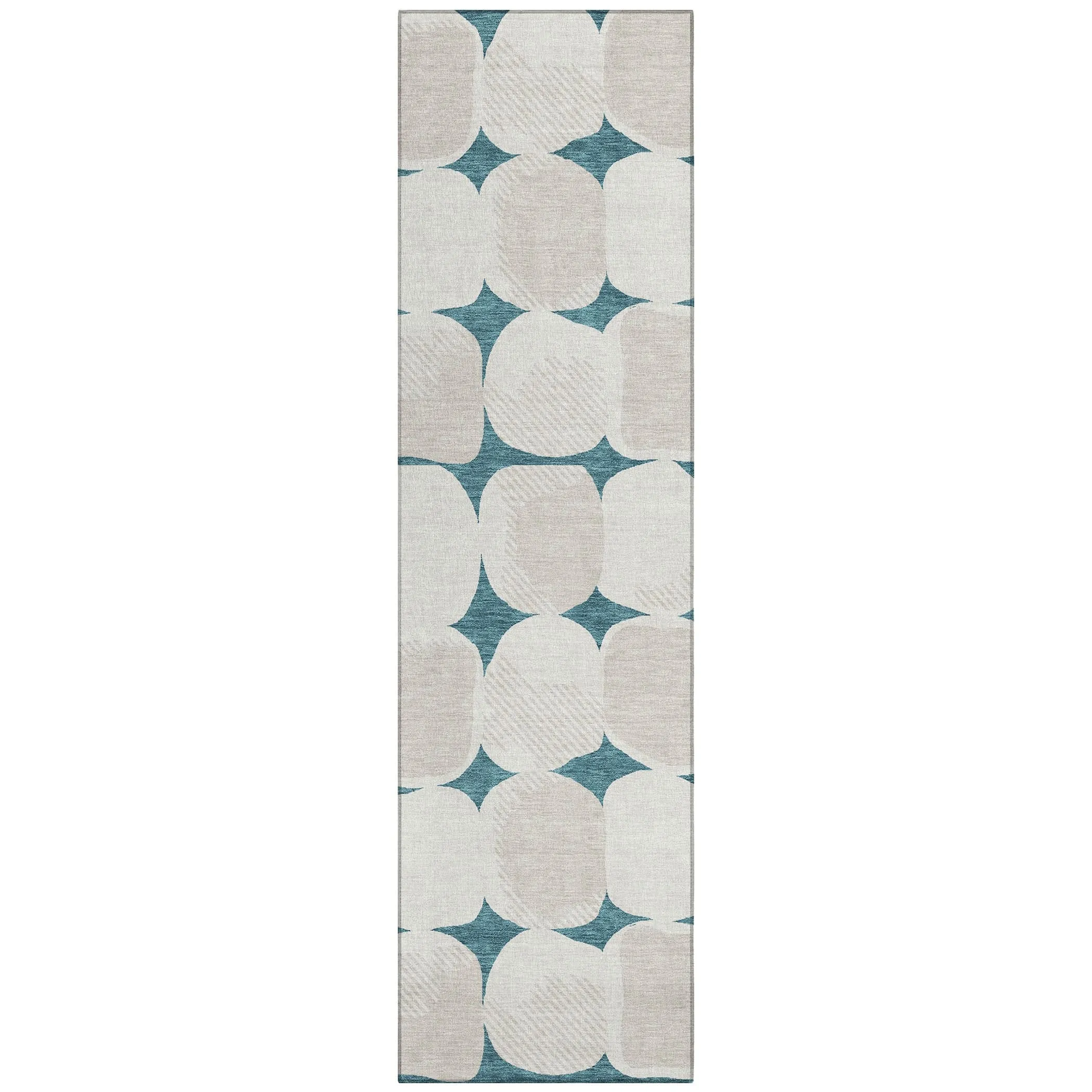 Machine Washable Indoor/ Outdoor Chantille Puffy Modern Rug