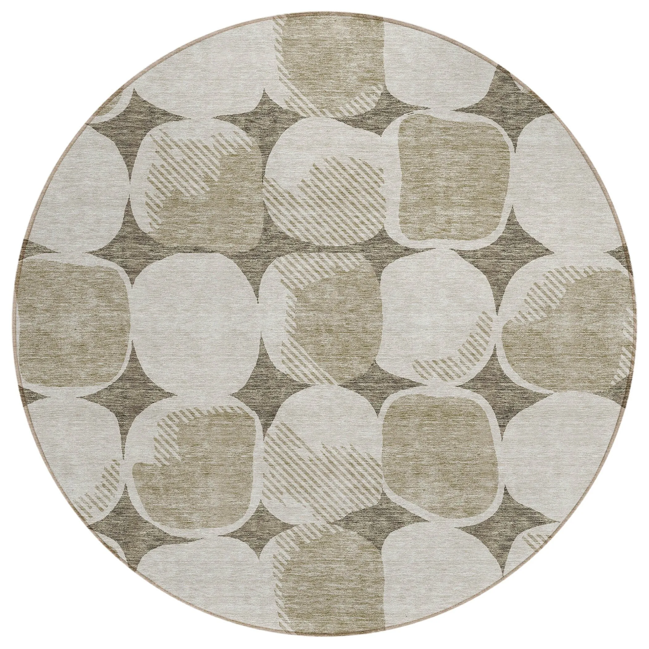 Machine Washable Indoor/ Outdoor Chantille Puffy Modern Rug