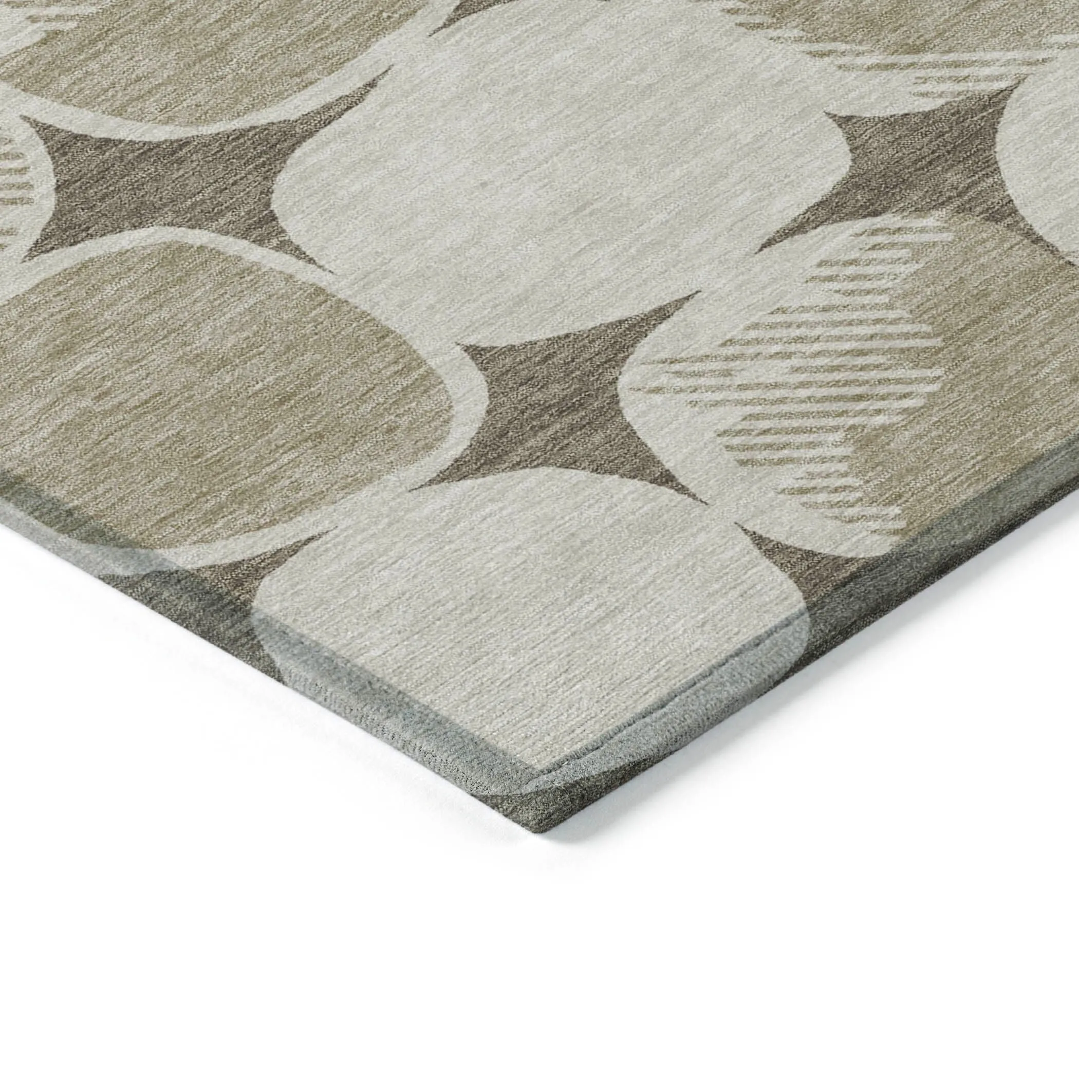 Machine Washable Indoor/ Outdoor Chantille Puffy Modern Rug