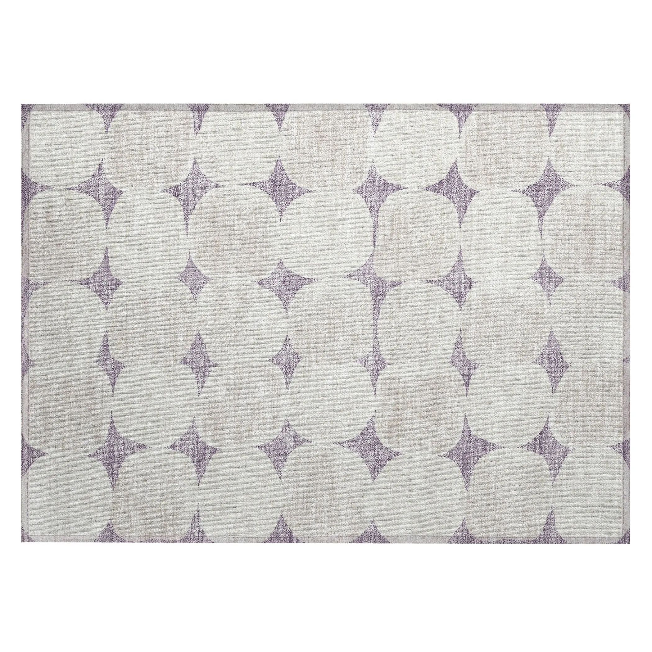 Machine Washable Indoor/ Outdoor Chantille Puffy Modern Rug