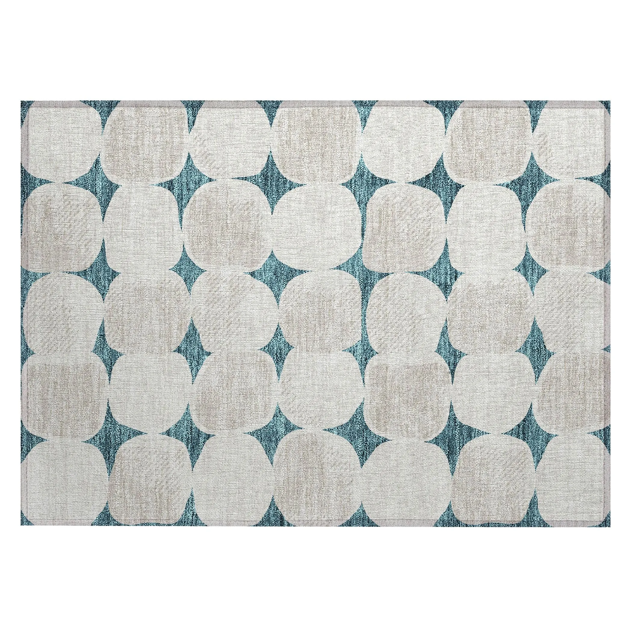 Machine Washable Indoor/ Outdoor Chantille Puffy Modern Rug